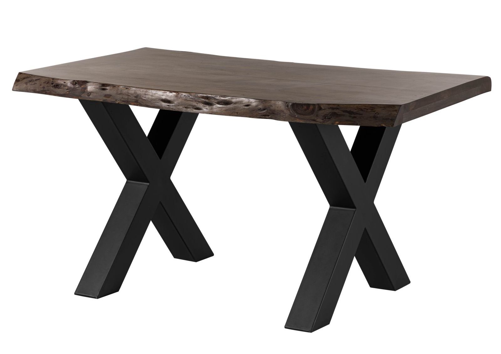 Massivmoebel24 Baumkantentisch FREEFORM (Baumtisch Akazie 140x90x77 günstig online kaufen