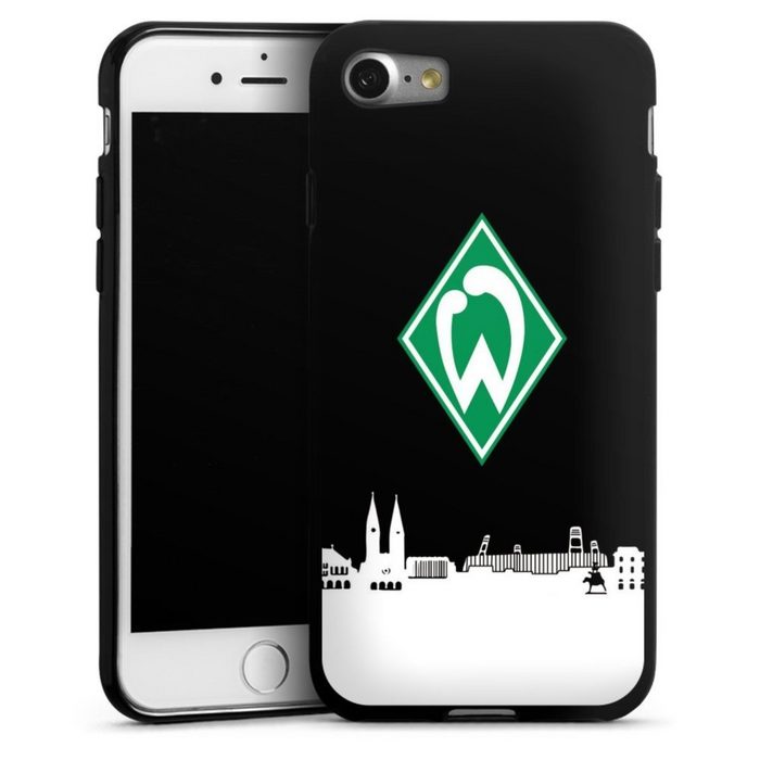 DeinDesign Handyhülle Offizielles Lizenzprodukt Skyline SV Werder Bremen WB Skyline Apple iPhone SE (2022) Silikon Hülle Bumper Case Handy Schutzhülle
