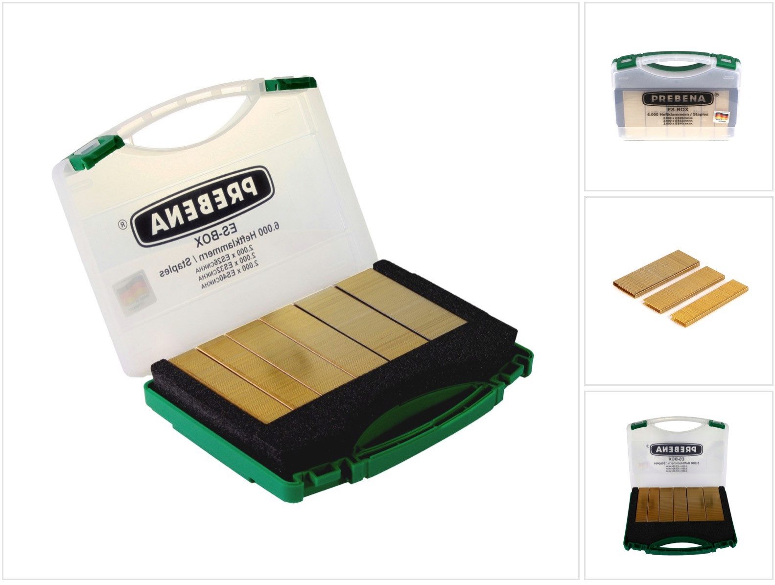 Prebena Heftklammer ES Box CNKHA Скобы Typ ES aus Stahl verzinkt geharzt galvanisi