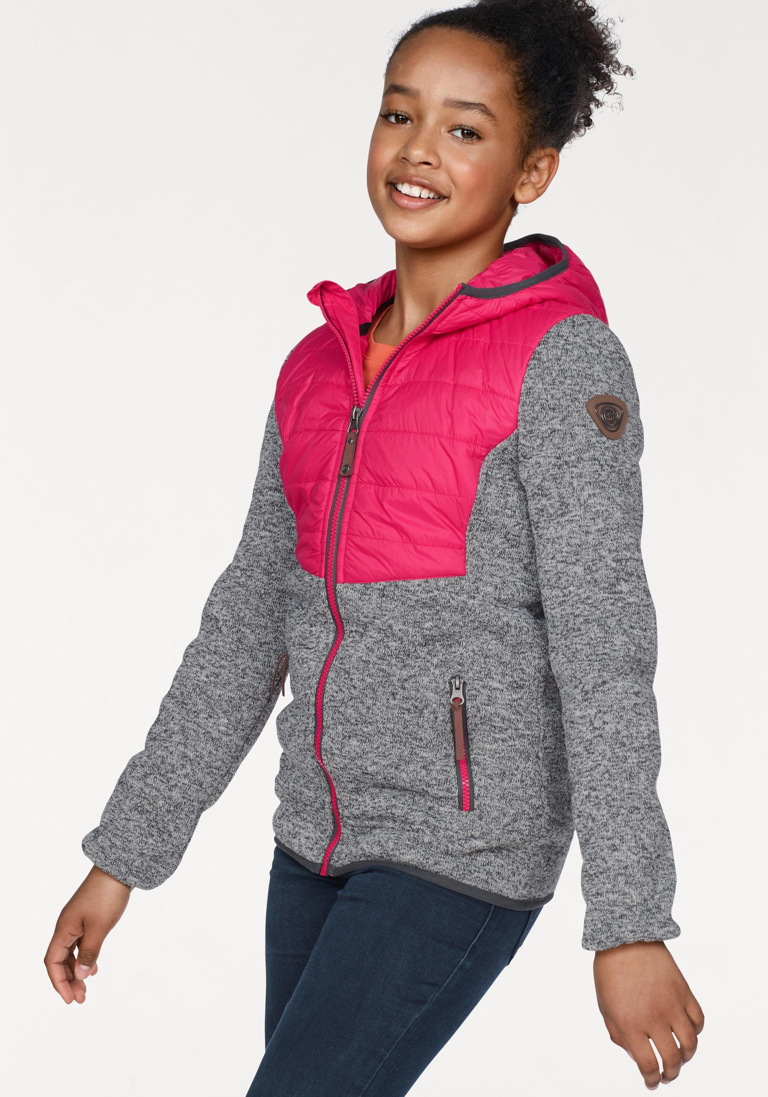 Happy Cherry Fleecejacke Mädchen - Warme Übergangsjacke Für Outdoor 110-170cm