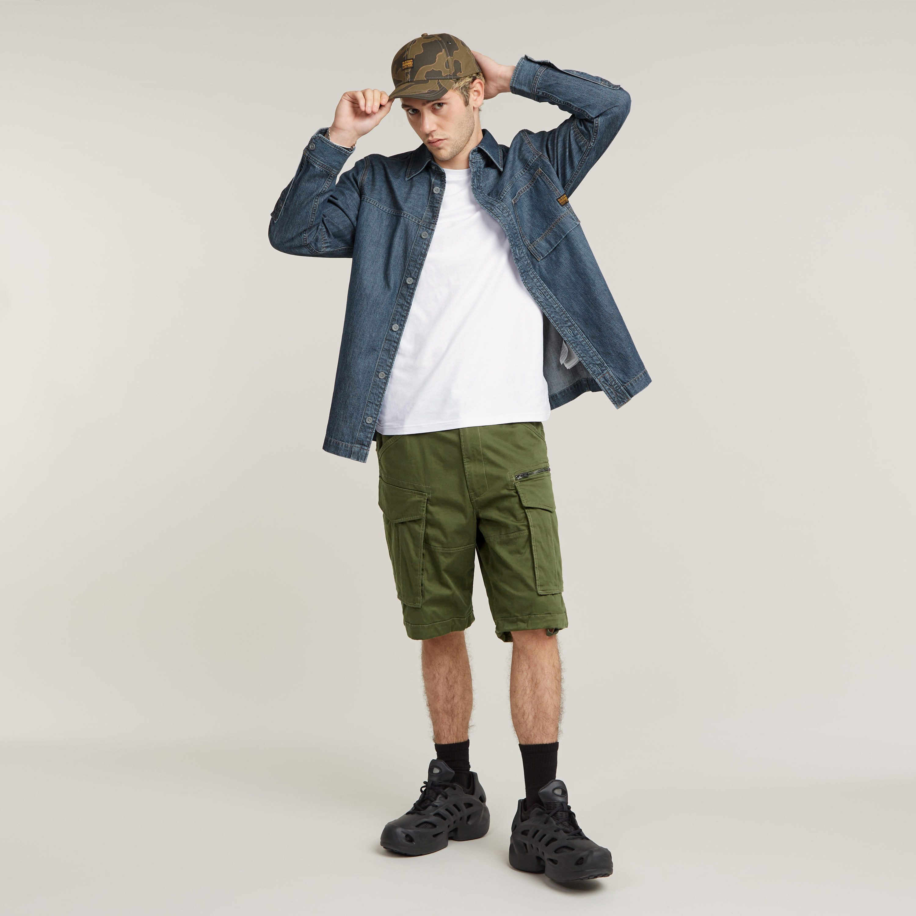 G-STAR T-Shirt Slim Base mit Rundhals, Baumwollmix