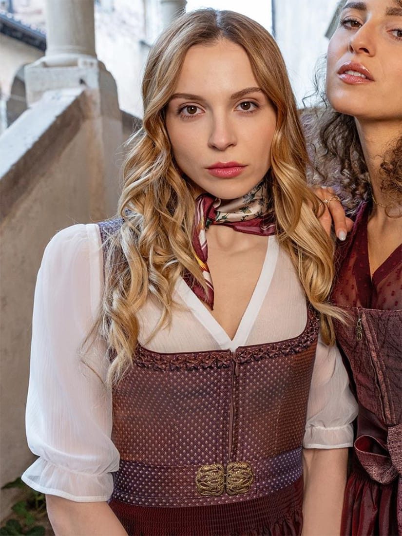 MarJo Dirndlbluse Dirndlbluse Schierling Puffarm ecru günstig online kaufen