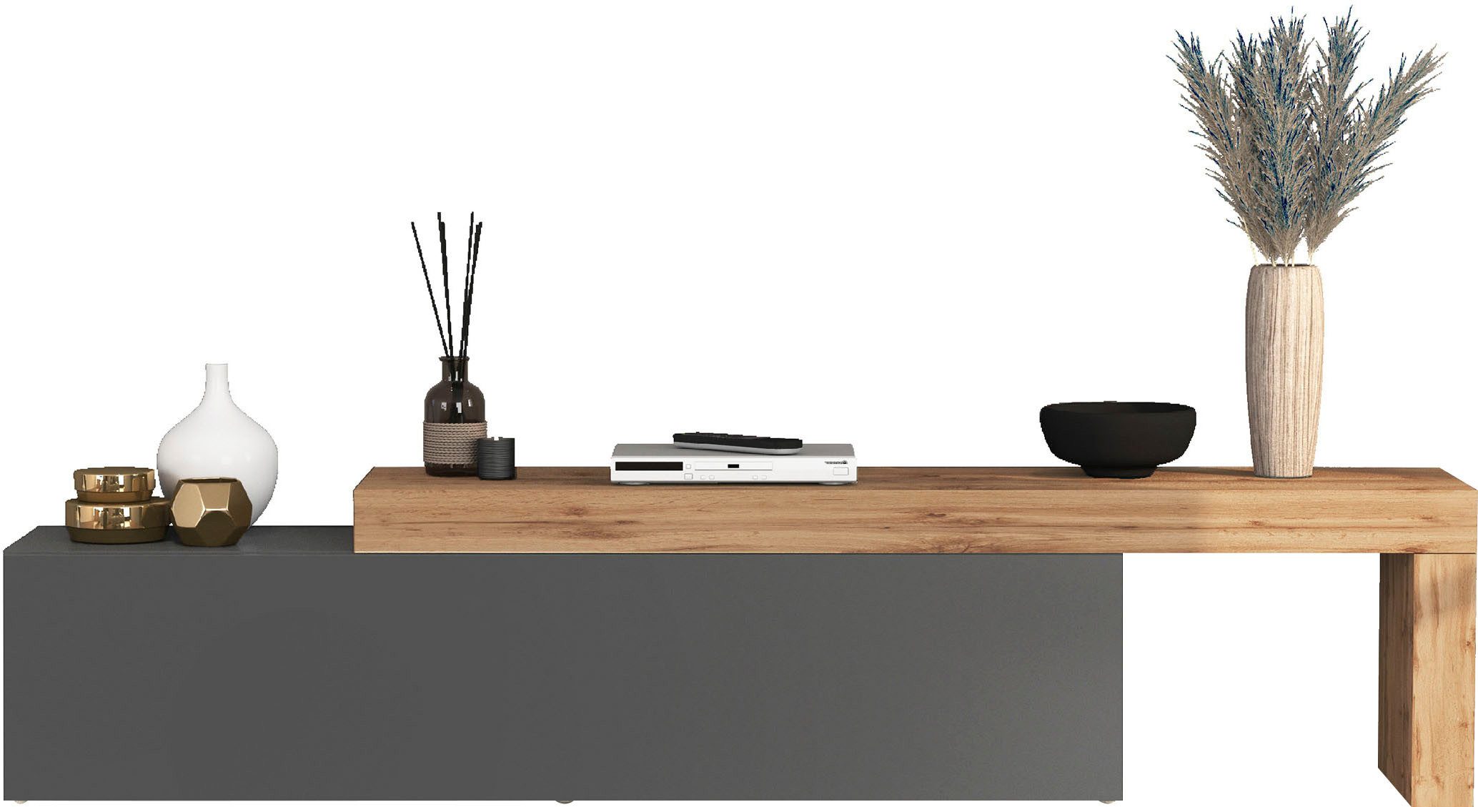 INOSIGN Lowboard Chronos TV-Board, TV-Schrank (1 St., Breite verstellbar vo günstig online kaufen