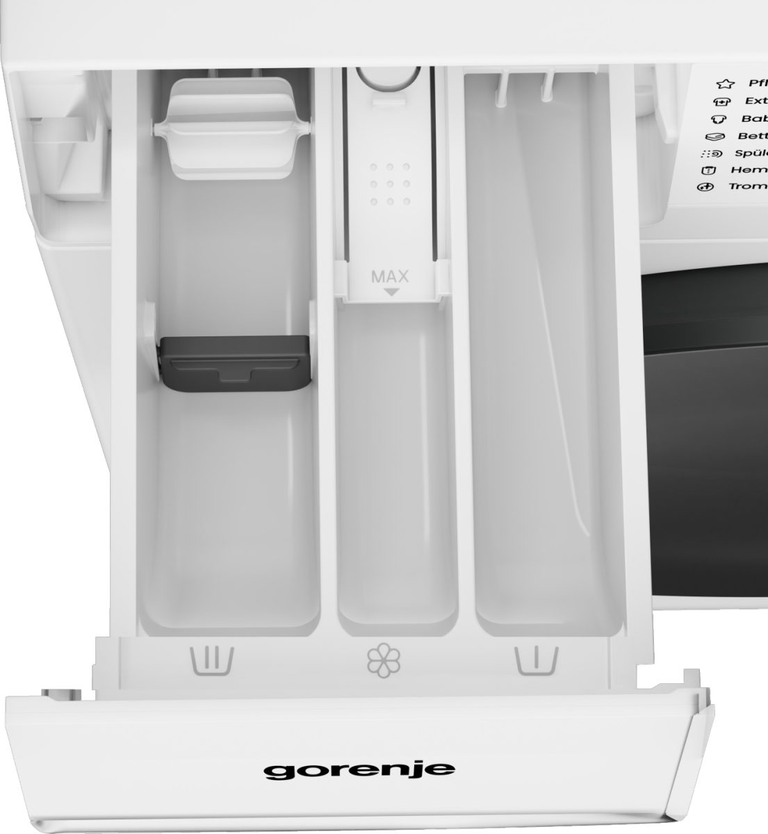 GORENJE Waschmaschine G200 W53G2P84A3P2, 8 kg, 1400 U/min, 30% besser als Energieklasse A, Inverter PowerDrive Motor – Bild 5 von 5
