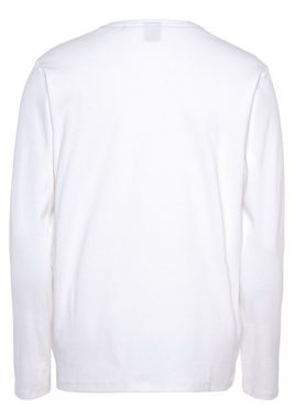 BOSS Langarmshirt Cosy LS-Shirt mit Knopfverschluss