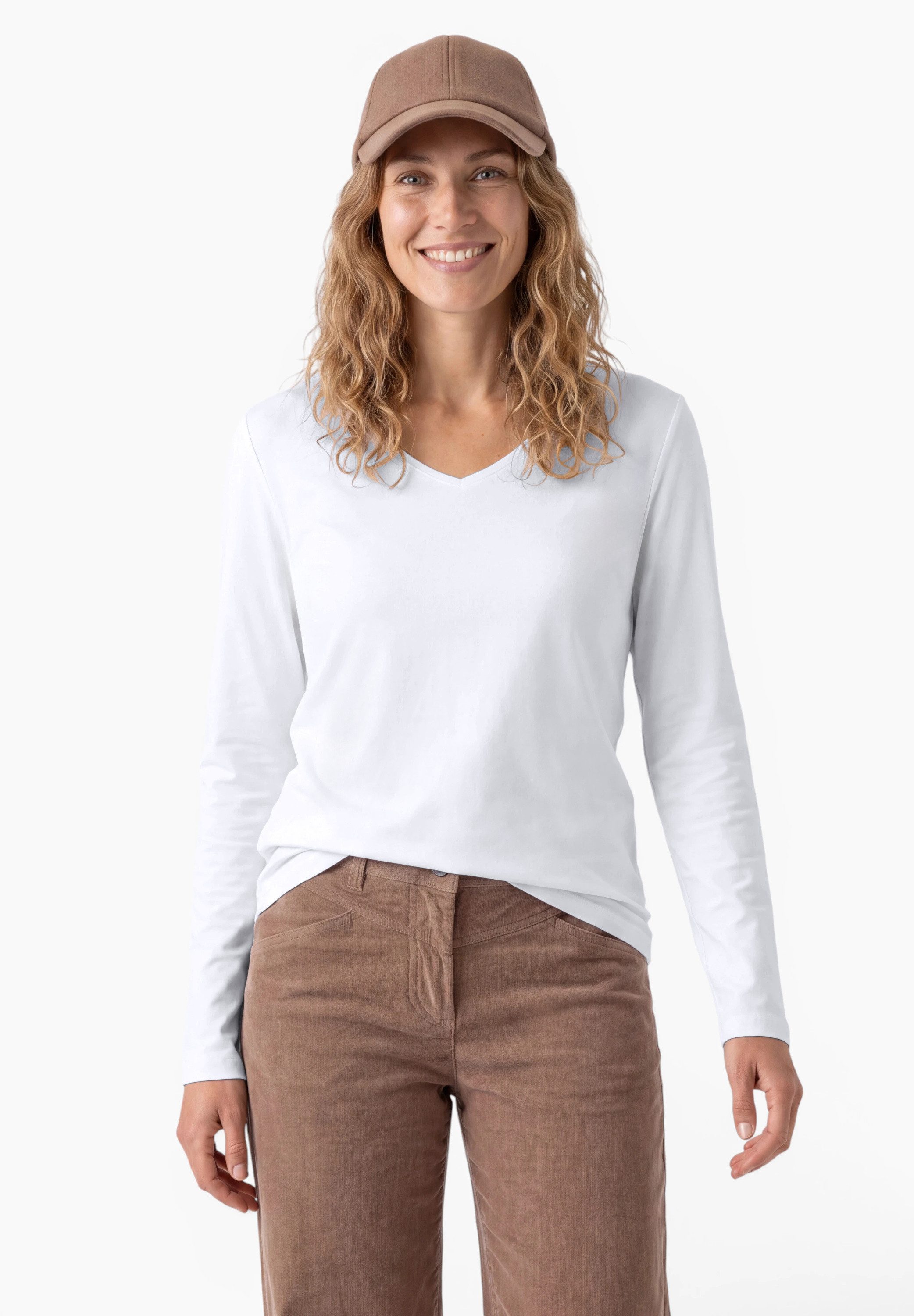 CECIL Langarmshirt aus reiner Baumwolle