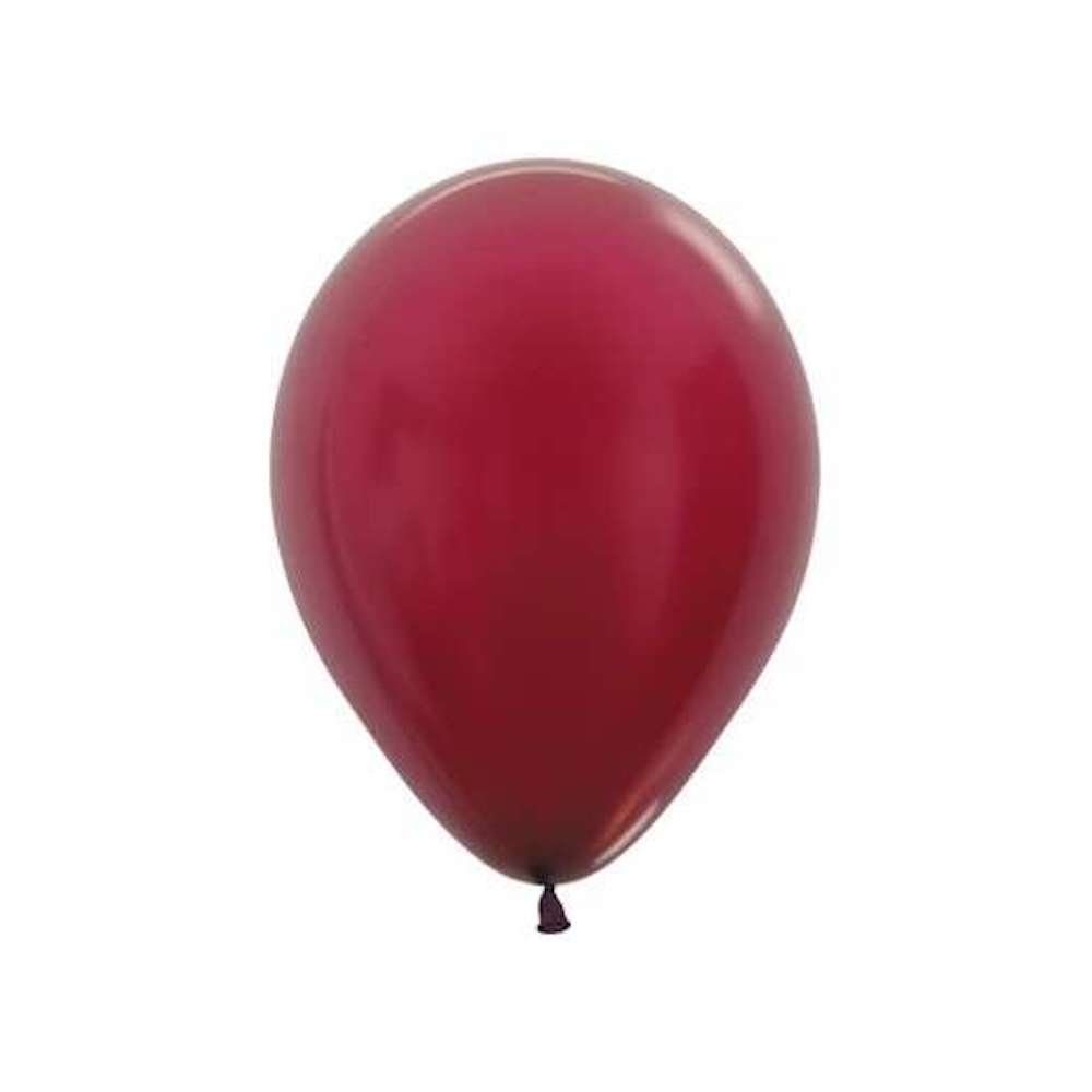 Sempertex Latexballon 50 Latexballons - Metallic Pearl Burgundy - 30cm
