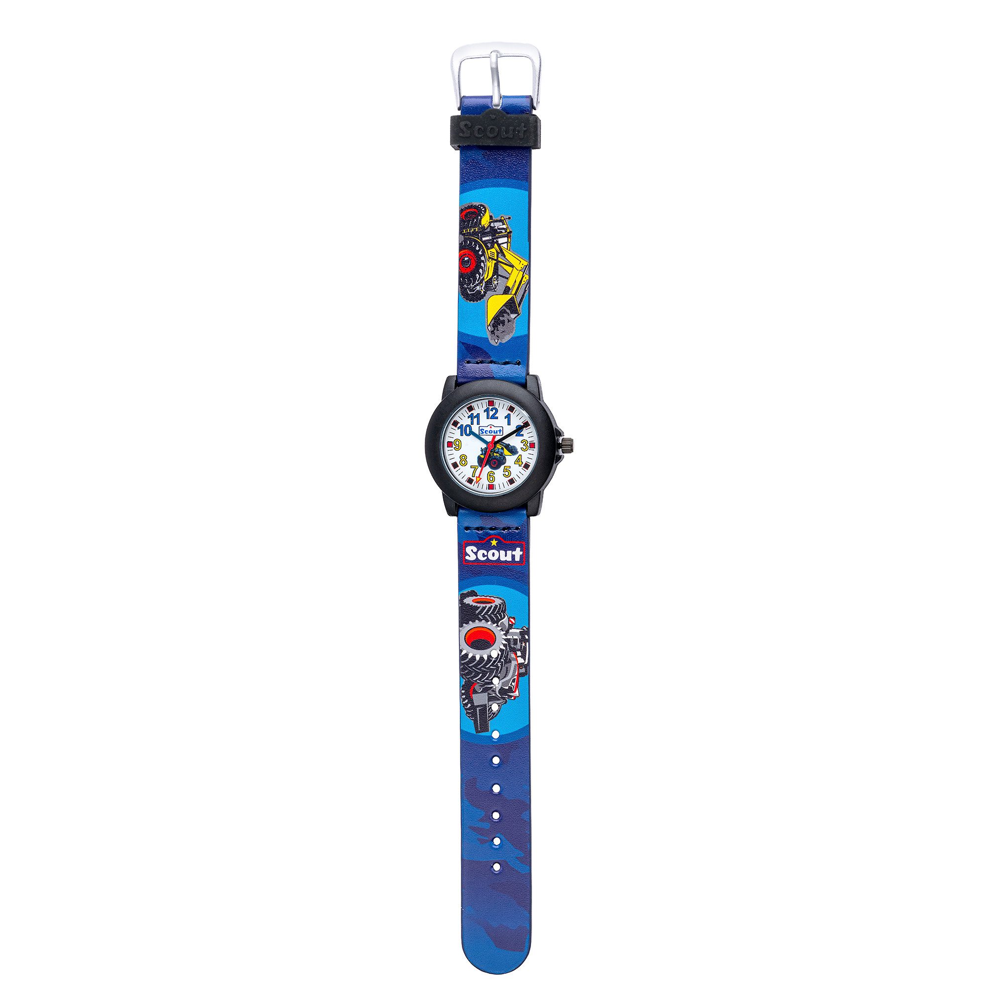 Scout Quarzuhr Crystal, 280305038 164000010, Armbanduhr, Kinderuhr, Lernuhr, Geschenkidee, Schulanfang, Weltall
