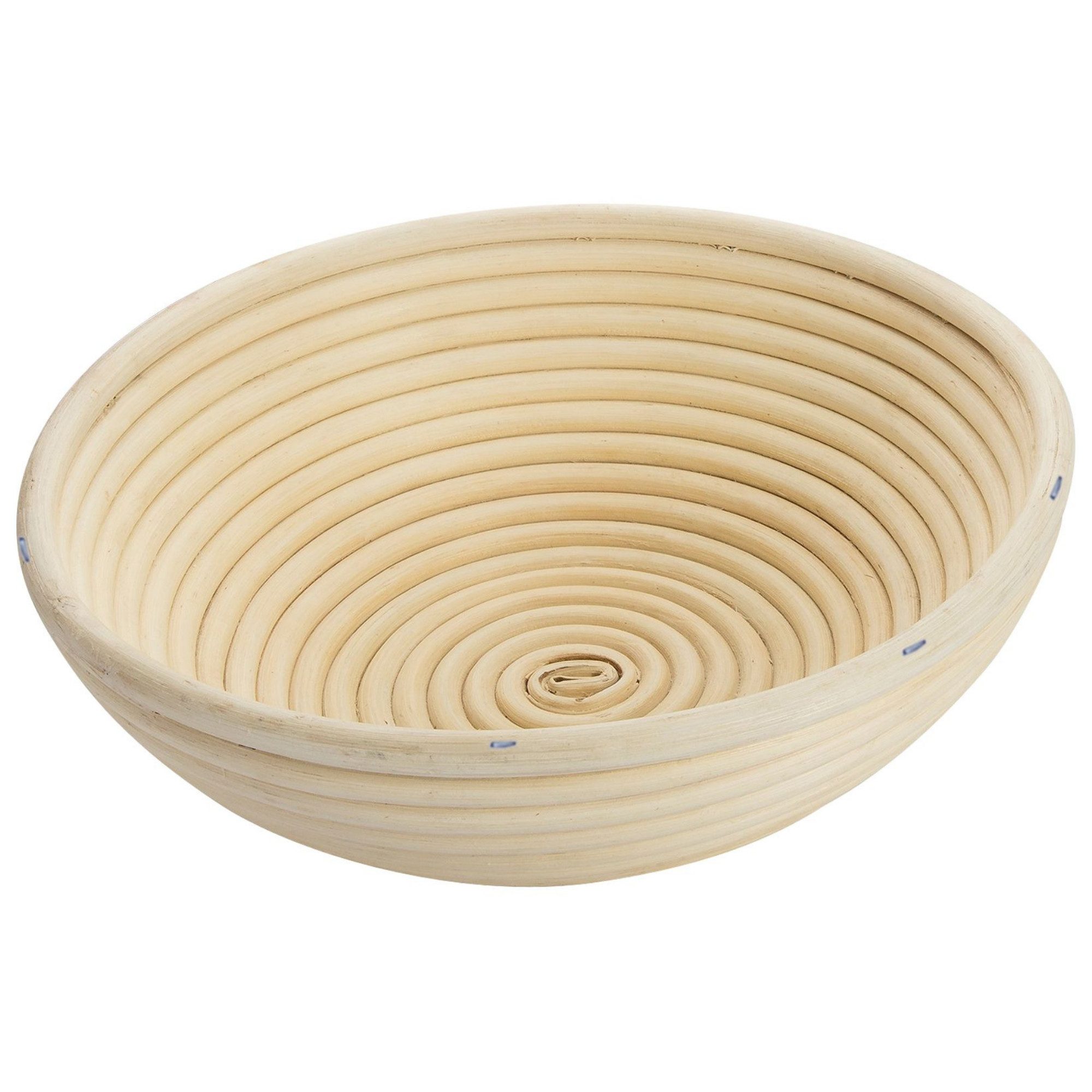 Thiru Gärkorb rund aus natürlichem Peddigrohr, Ø 24,5 x 8,5 cm für bis 2000 g Teig