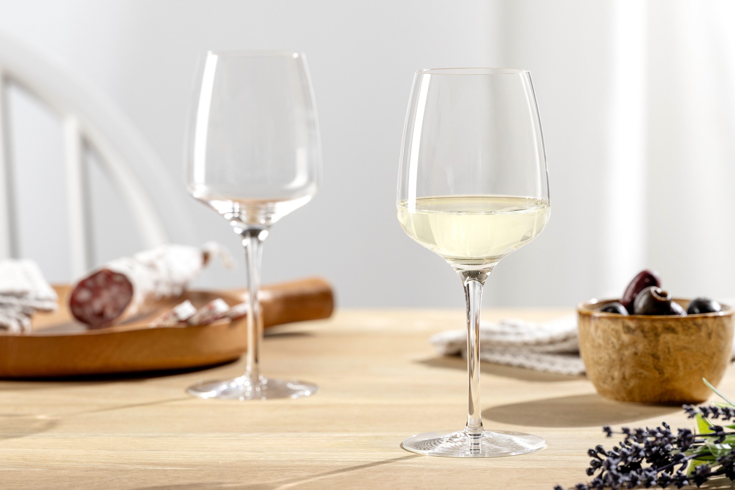 LEONARDO Weinglas Rieslingglas CESTI, 280 ml, 6er-Set, 6-tlg., Kristallglas, Kelchglas, spülmaschinengeeignet
