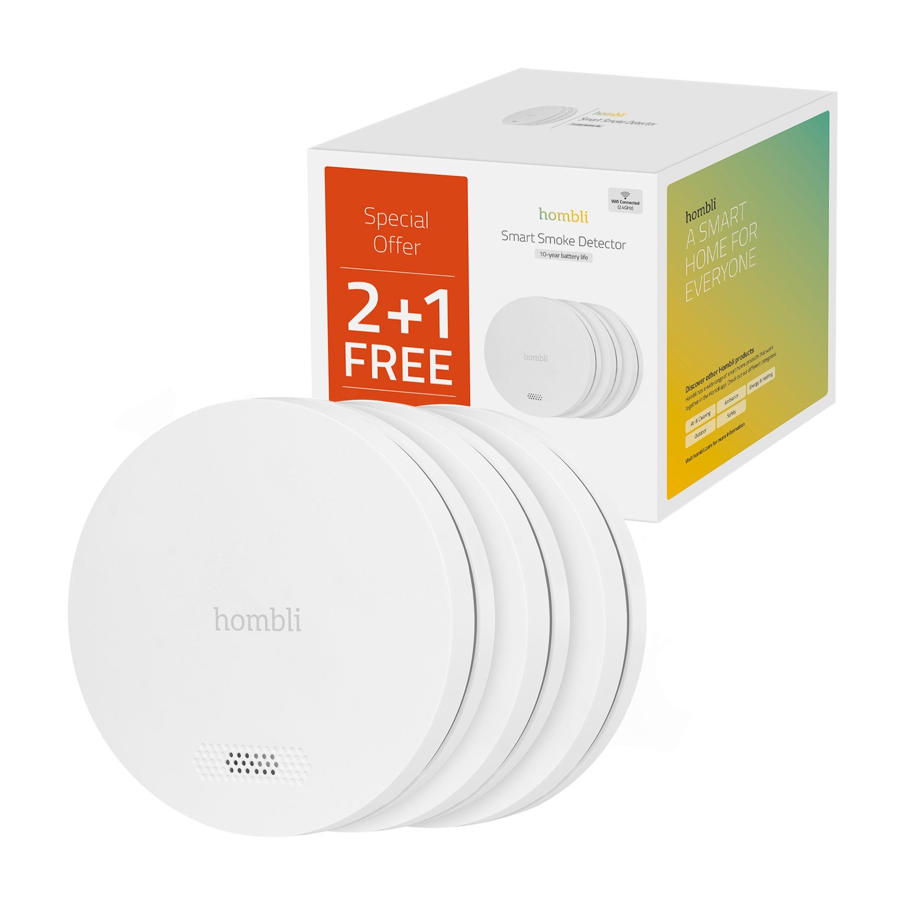 Hombli Sensor smarter Rauchmelder (3er-Pack)