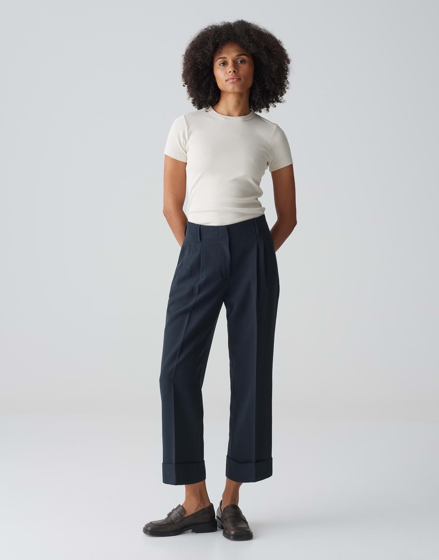 OPUS Stoffhose City Pants MULONA Relaxed mit Gummibund