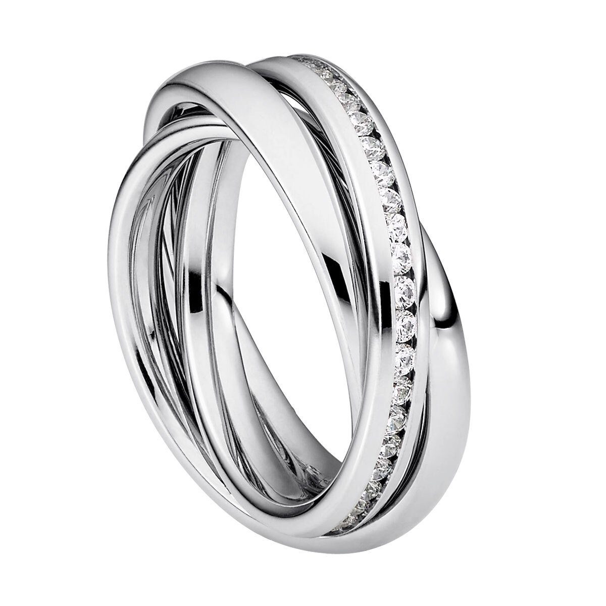 Trini inkl. ring (Ring, damen Heideman 3er 1-tlg., Poliert poliert Wickelring Fingerring Geschenkverpackung), Rollring