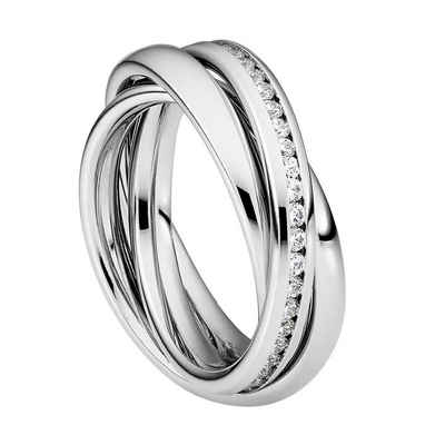 Heideman Fingerring Trini Poliert (Ring, 1-tlg., inkl. Geschenkverpackung), Rollring 3er ring poliert Wickelring damen