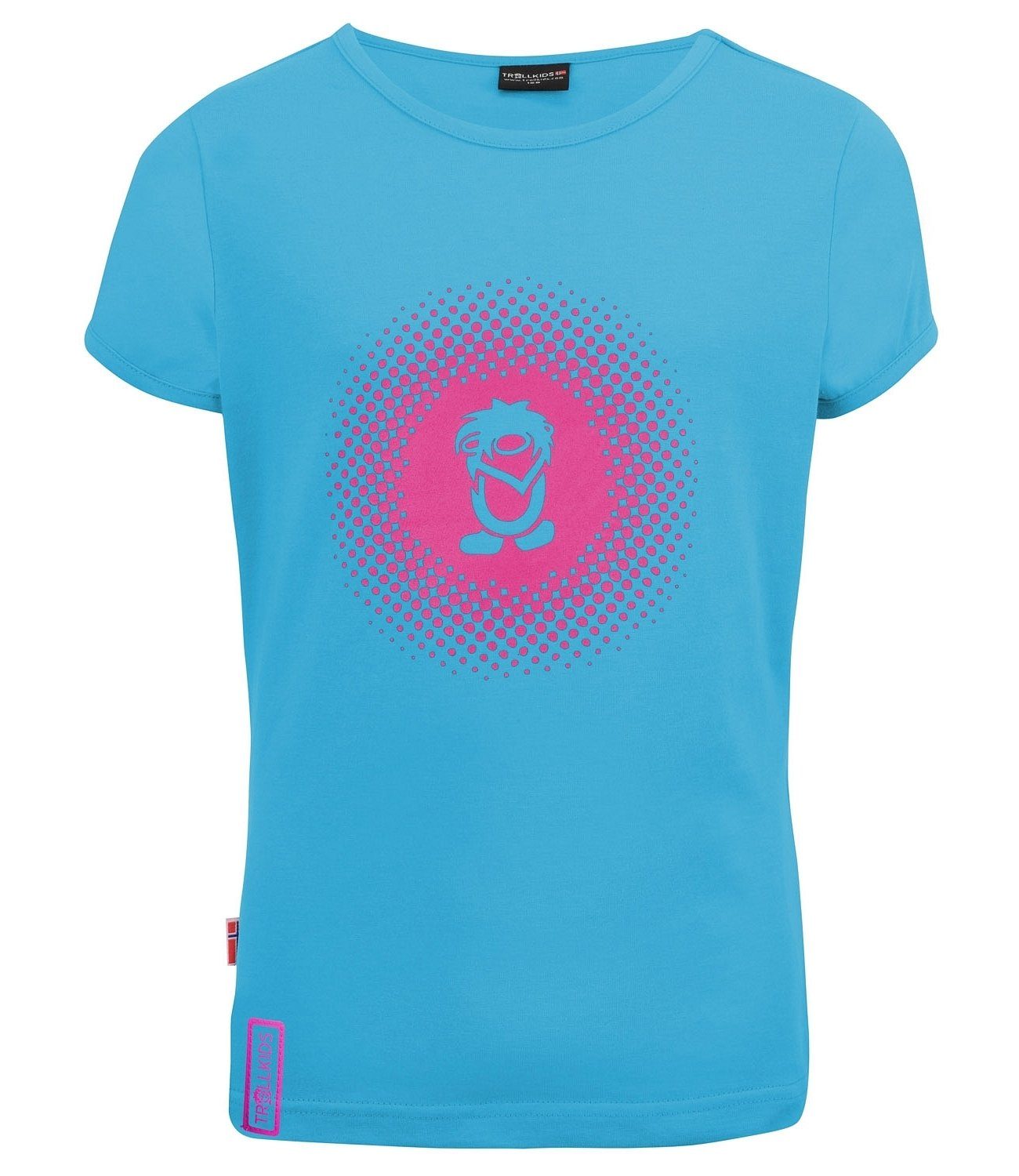 TROLLKIDS T-Shirt Logo Hellblau/Pink