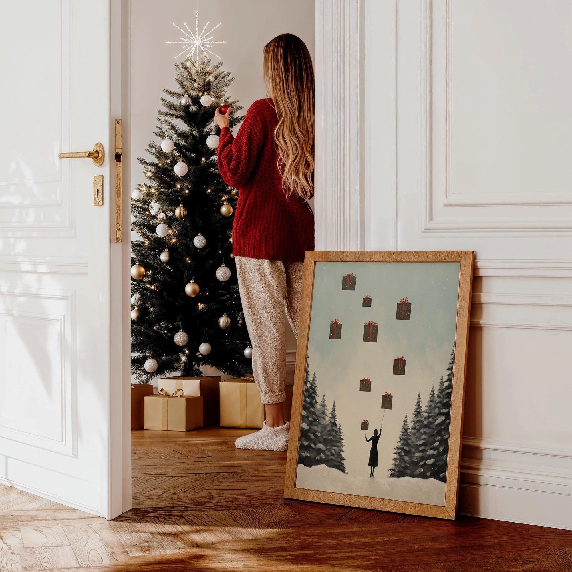 JUSTGOODMOOD Poster Geschenke · Magische Weihnachts Deko, (1 St), verschied günstig online kaufen