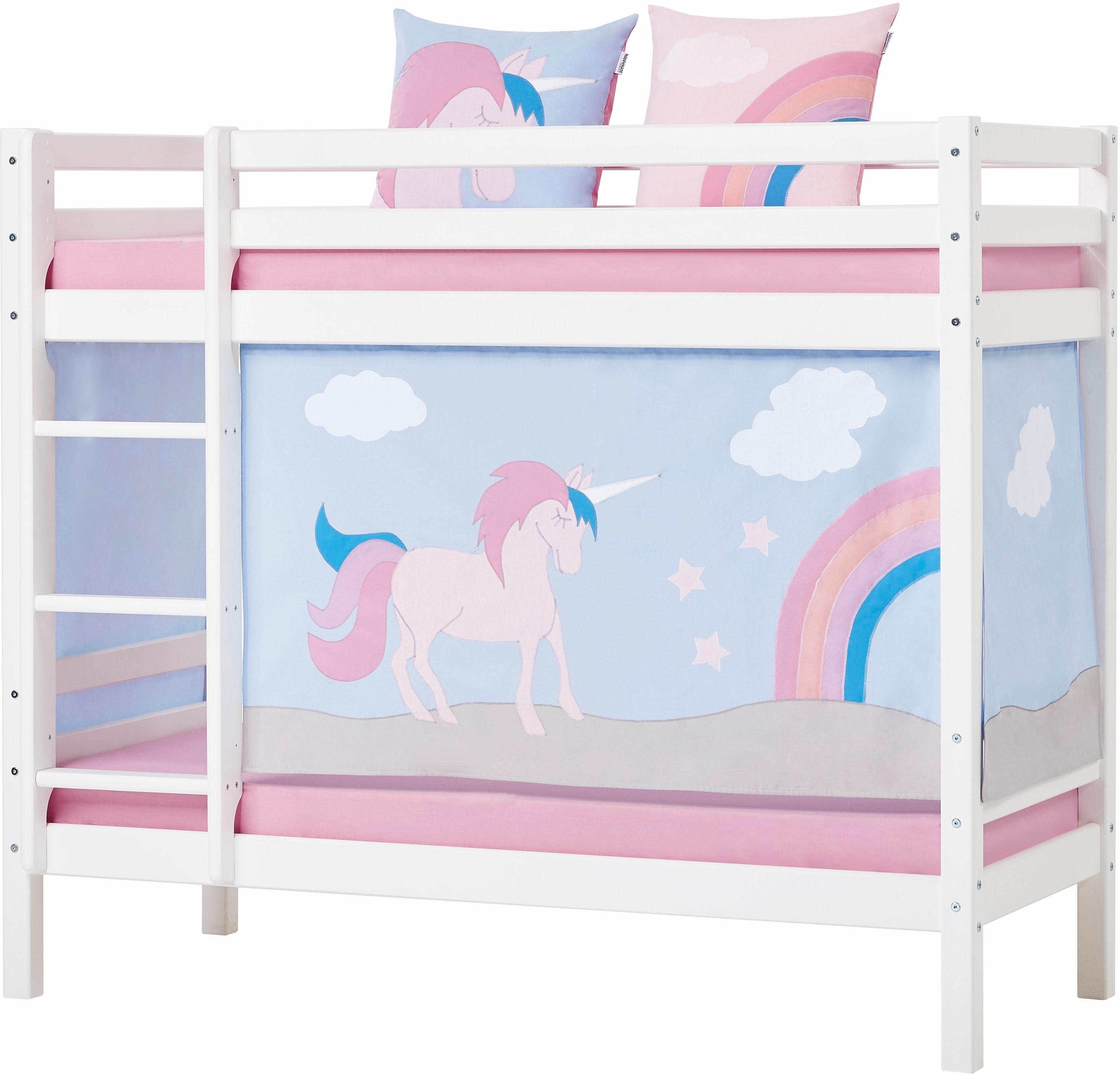 Hoppekids Etagenbett Einhorn Inkl Vorhang Set