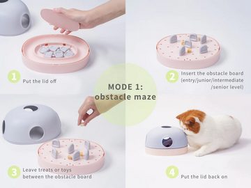 purplerain Tier-Intelligenzspielzeug Makesure HOLA Puzzle Katzen Interaktive Spielzeug