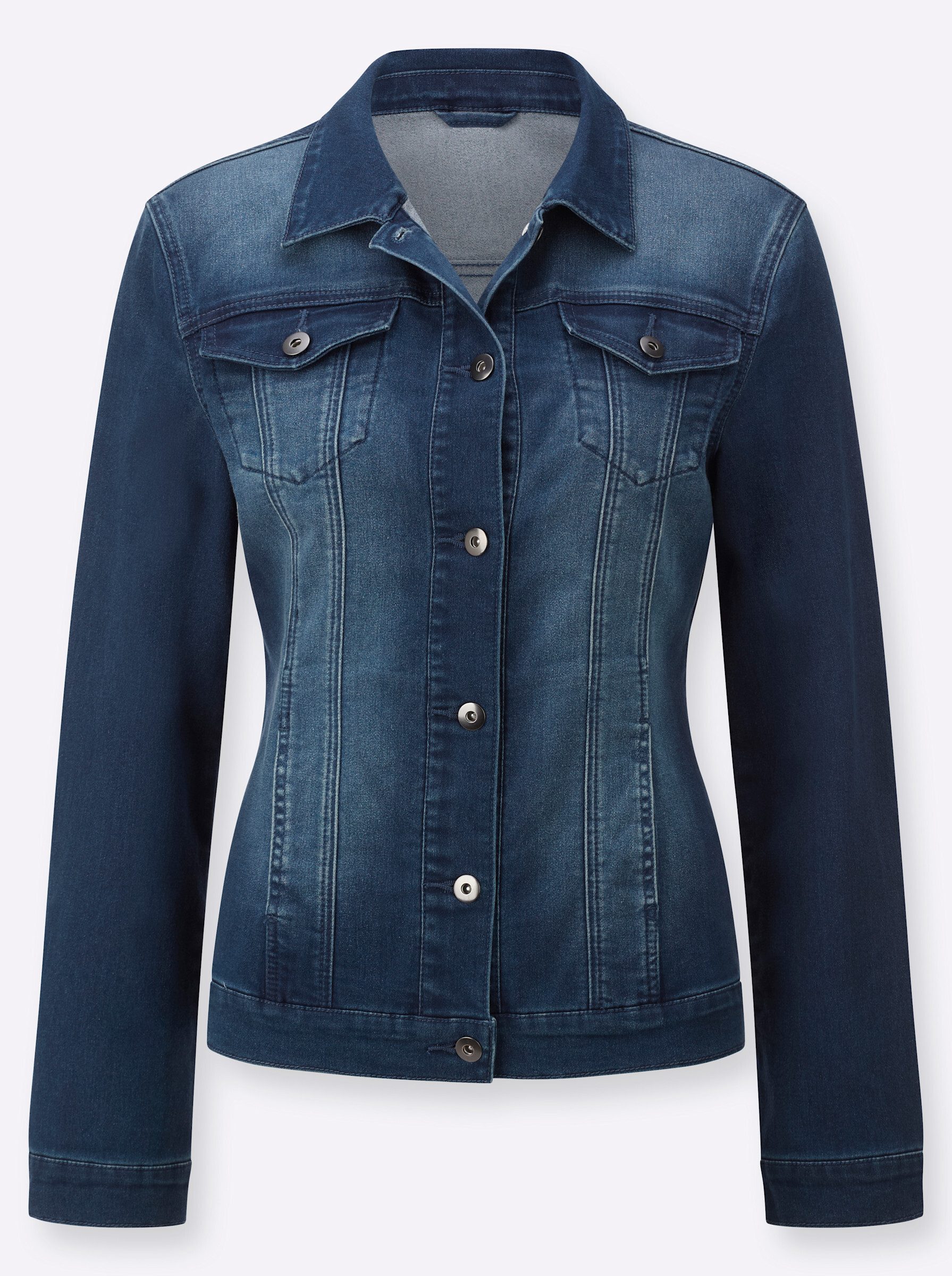 Allwetterjacke Jeans-Jacke Langarm