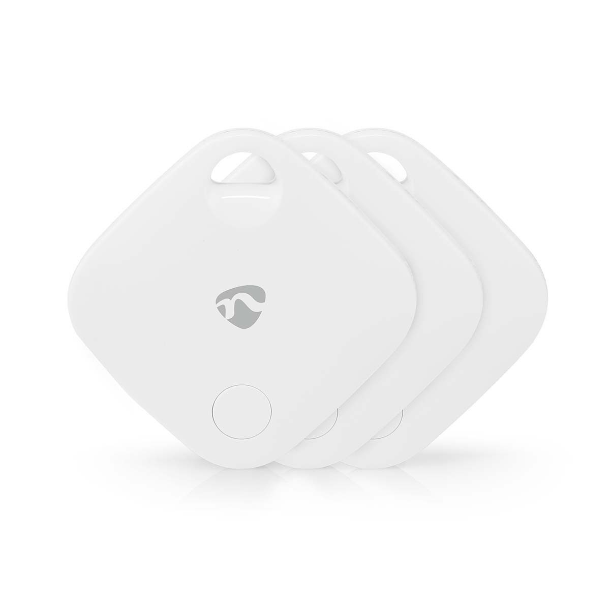 Nedis Schlüsselanhänger BTTAG10WT3 (3-tlg), Bluetooth, Kompatibel mit Apple "Wo ist", 1 Jahr Batterielaufzeit