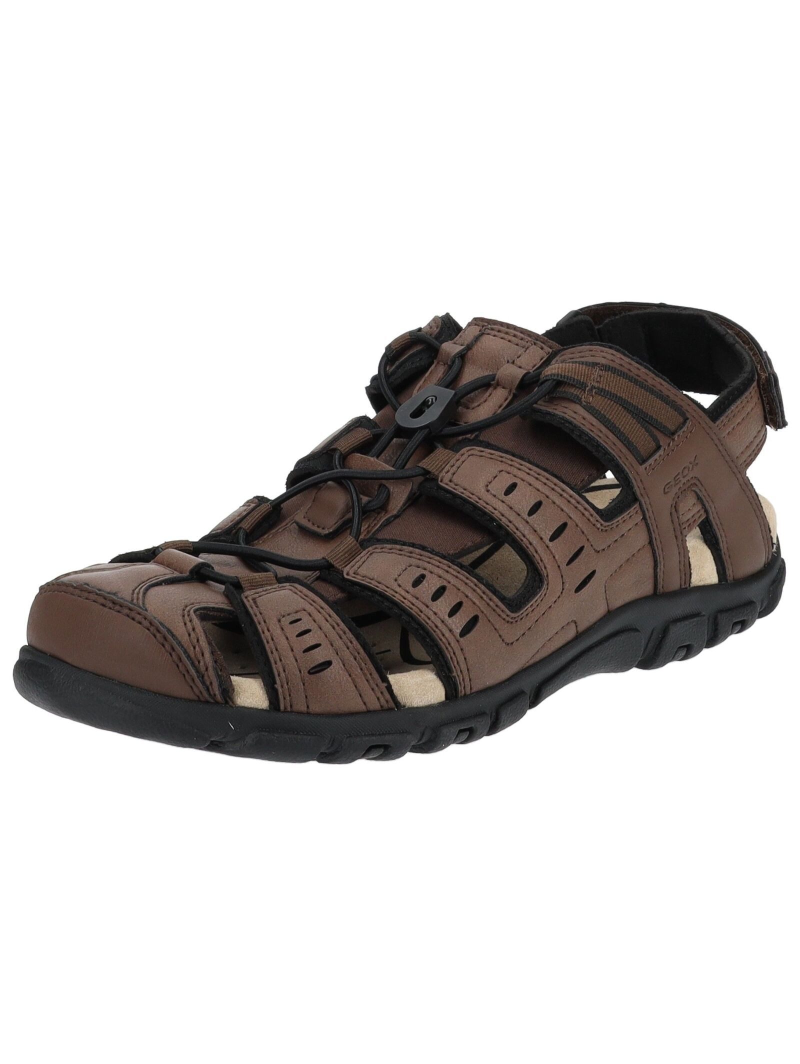 Geox Wanderschuhe Lederimitat Trekkingsandale günstig online kaufen