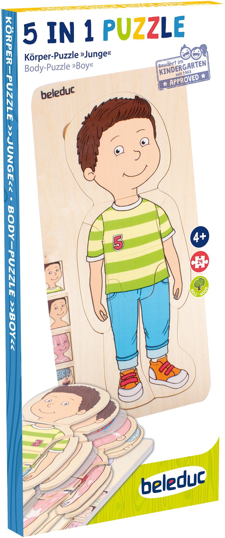 beleduc Konturenpuzzle Körper Lagen Puzzle - günstig online kaufen