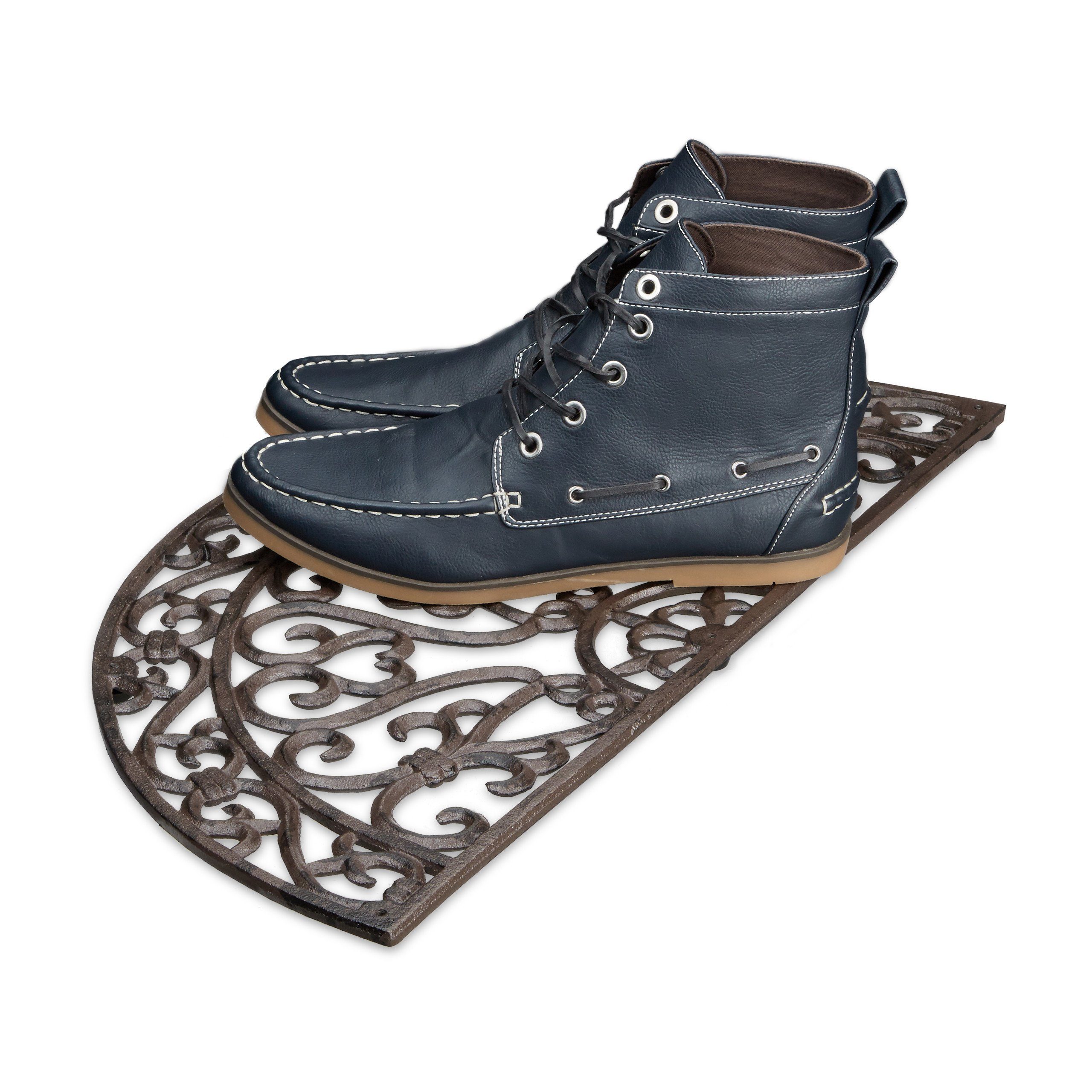 Fußmatte »1 x Fußabtreter Gusseisen halbrund«, relaxdays, Höhe 600 mm  online kaufen | OTTO