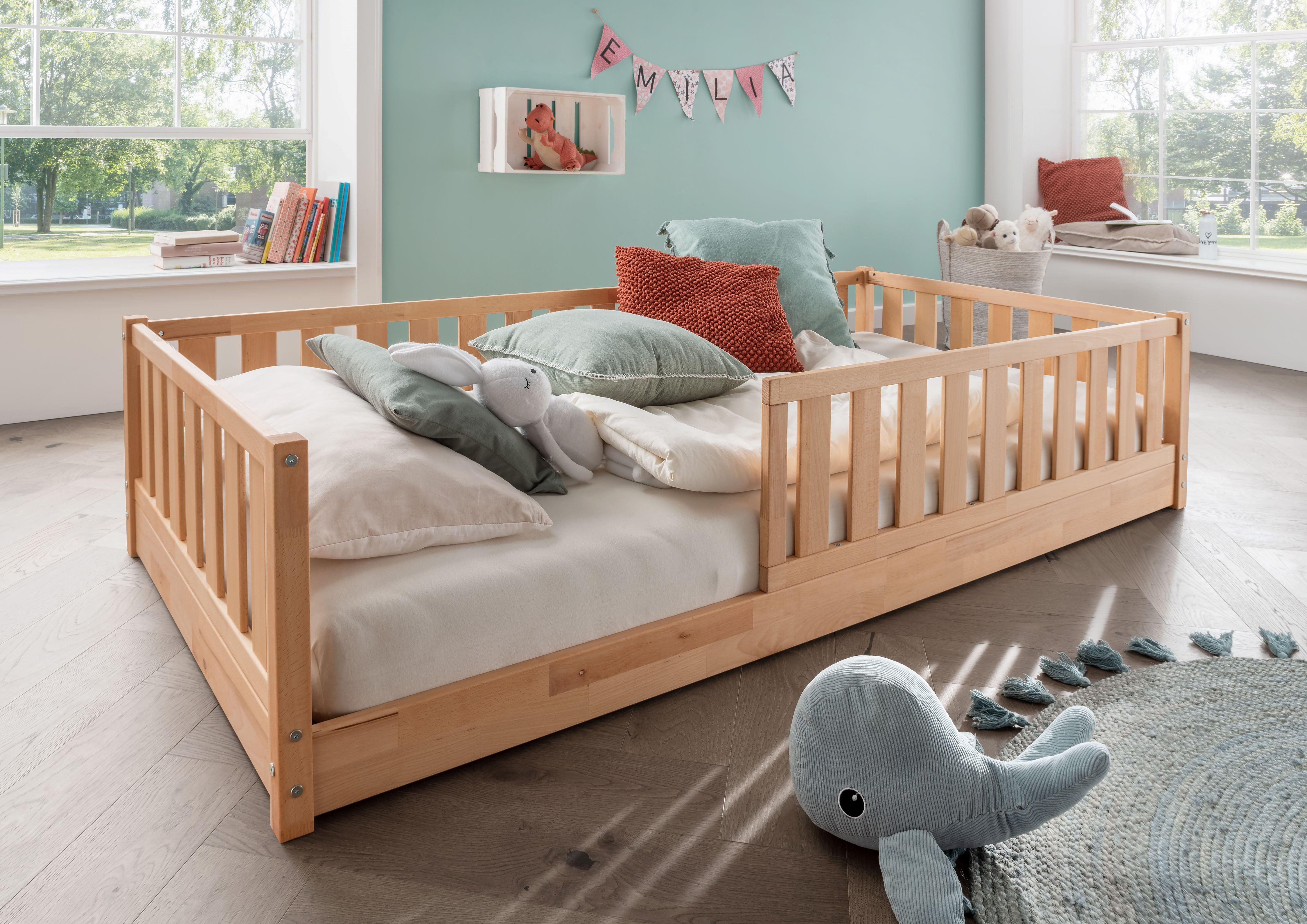 Wohnglücklich Einzelbett Traumsicher (Integrierter Rausfallschutz, Inklusiv günstig online kaufen