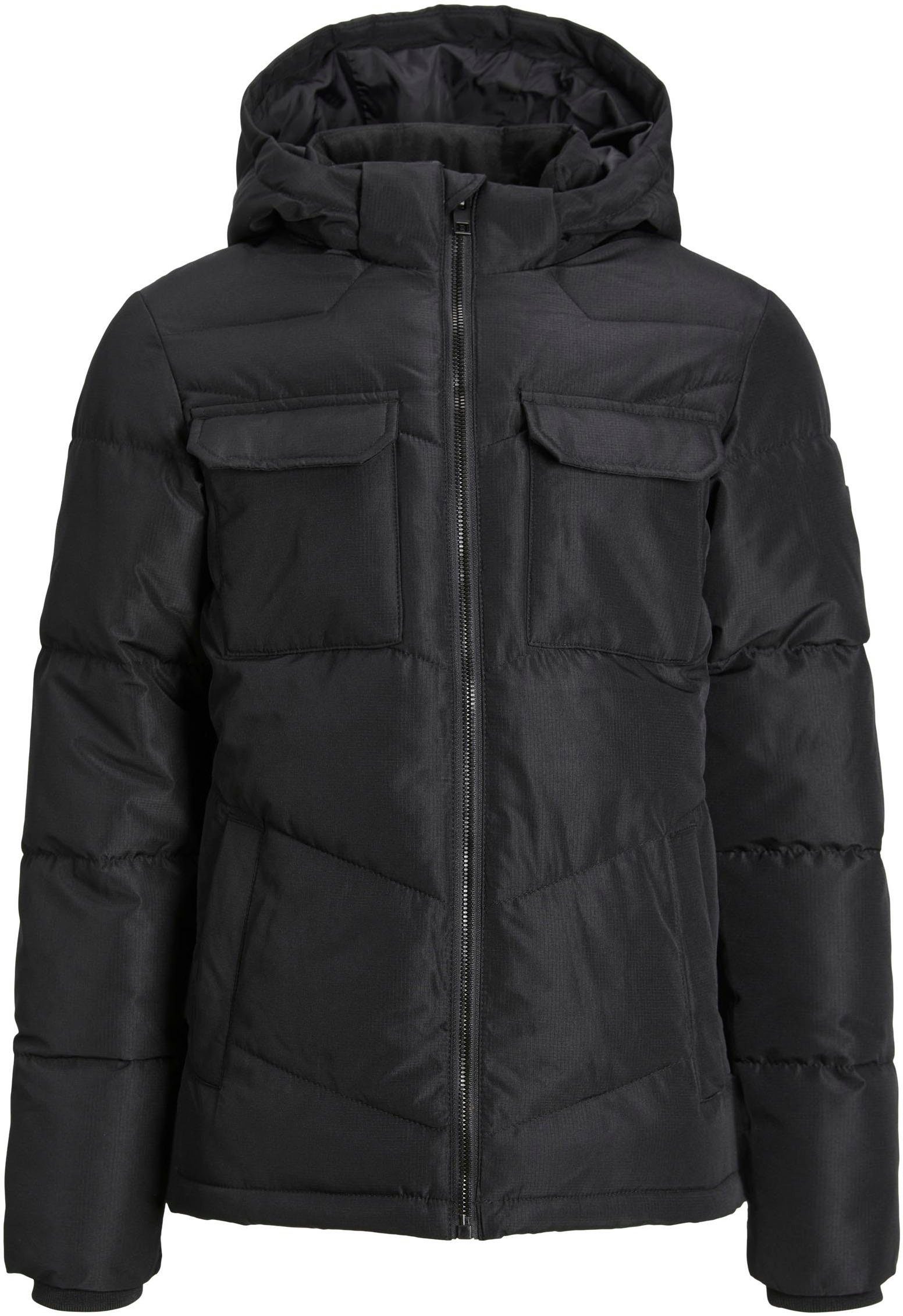 Junior Steppjacke JACKET & Jack Jones JNR PUFFER Black JJMASON