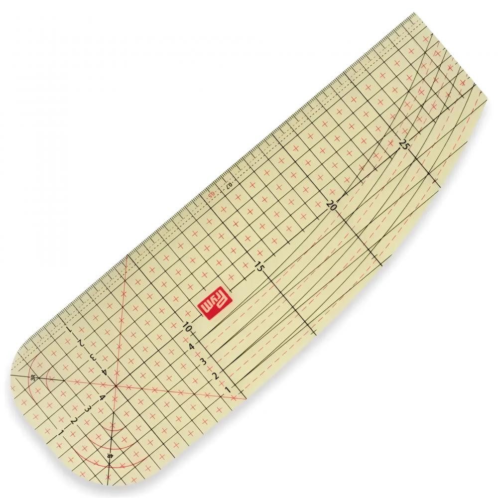 Prym Lineal - Bügellineal 10 x 30 cm (transparent)
