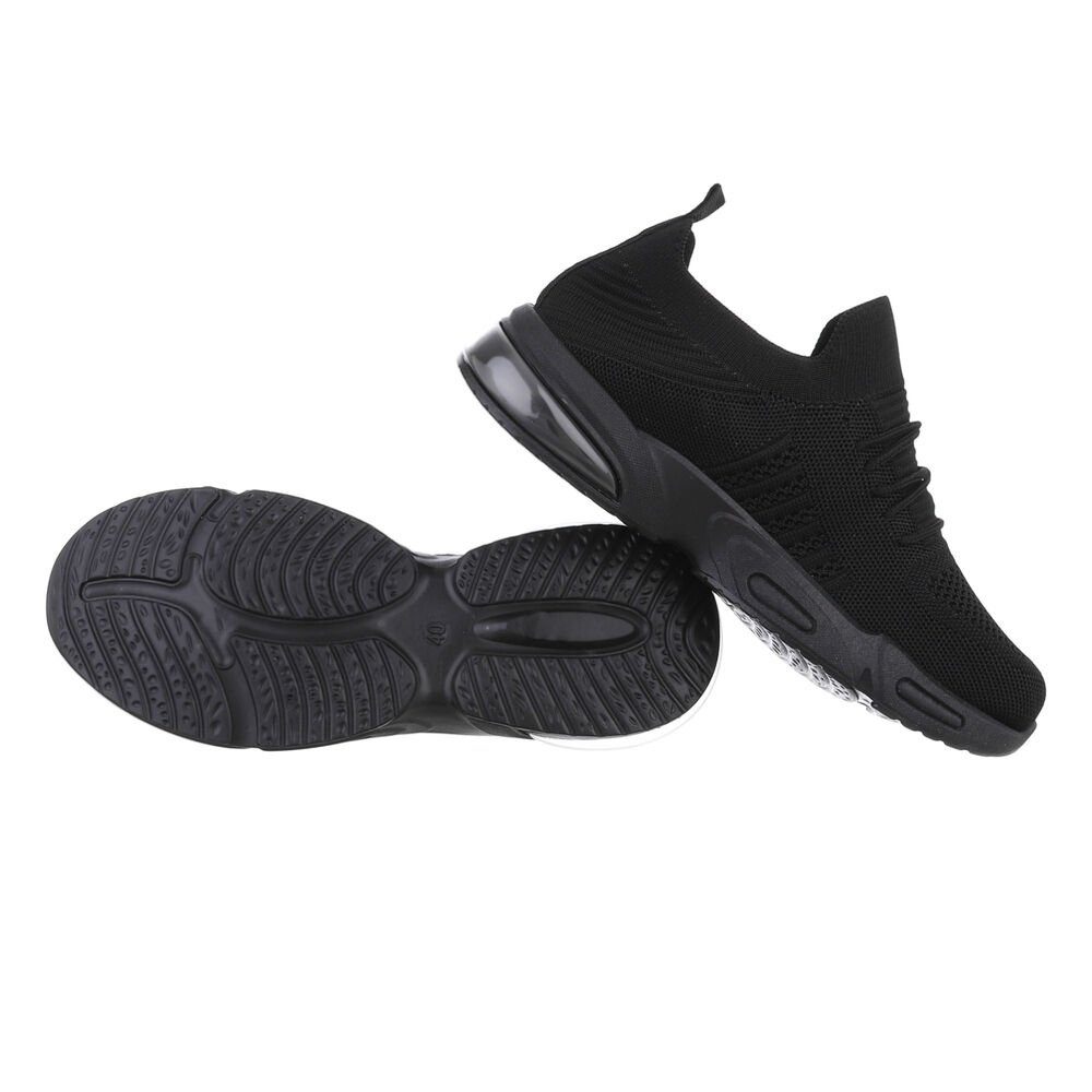 Coolwalk Herren Low-Top Freizeit Sneaker Flach Sneakers in Schwarz günstig online kaufen