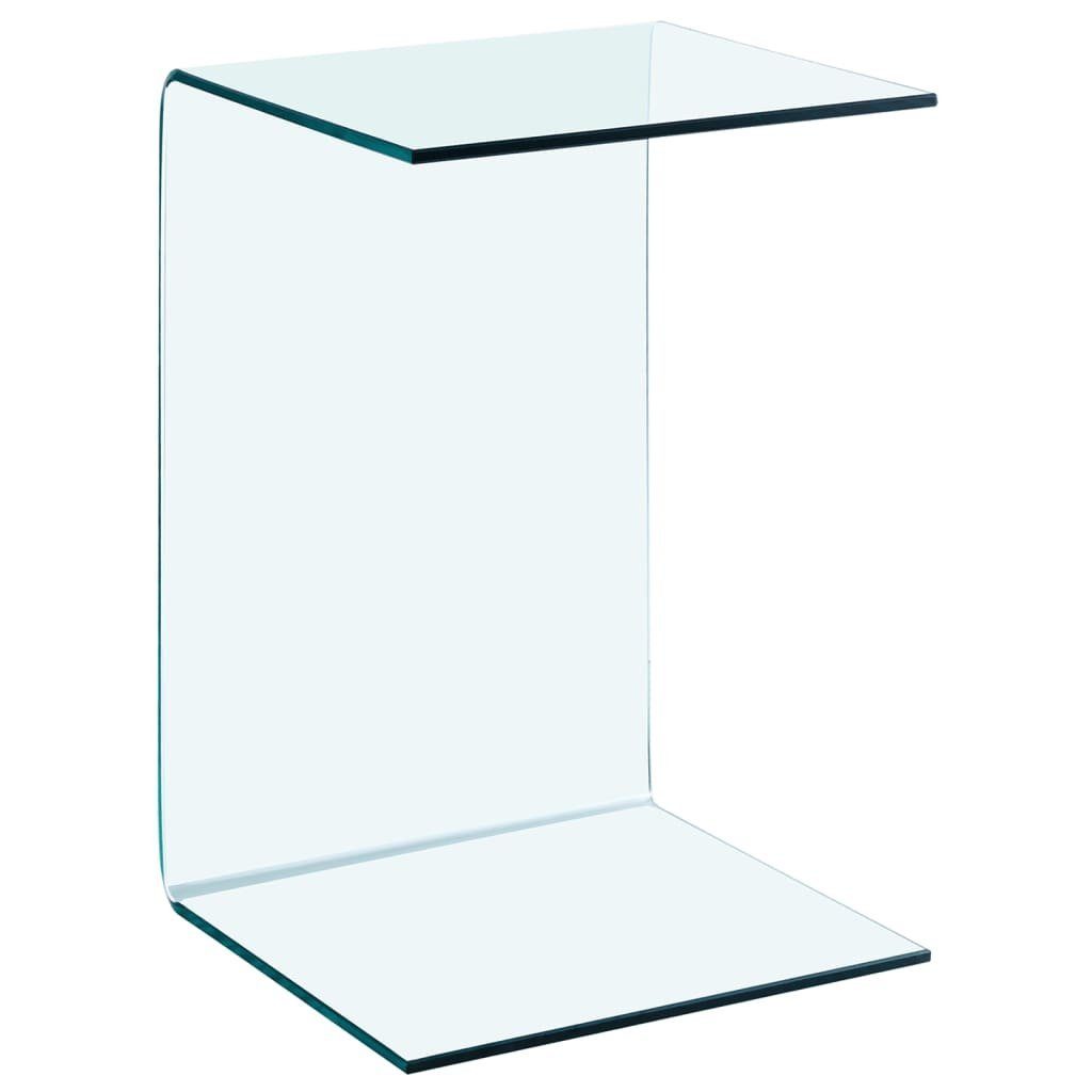 Couchtisch Beistelltisch 40x40x60 cm Hartglas