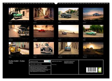 CALVENDO Wandkalender Cuba mobil - Kuba Autos (Premium, hochwertiger DIN A2 Wandkalender 2023, Kunstdruck in Hochglanz)