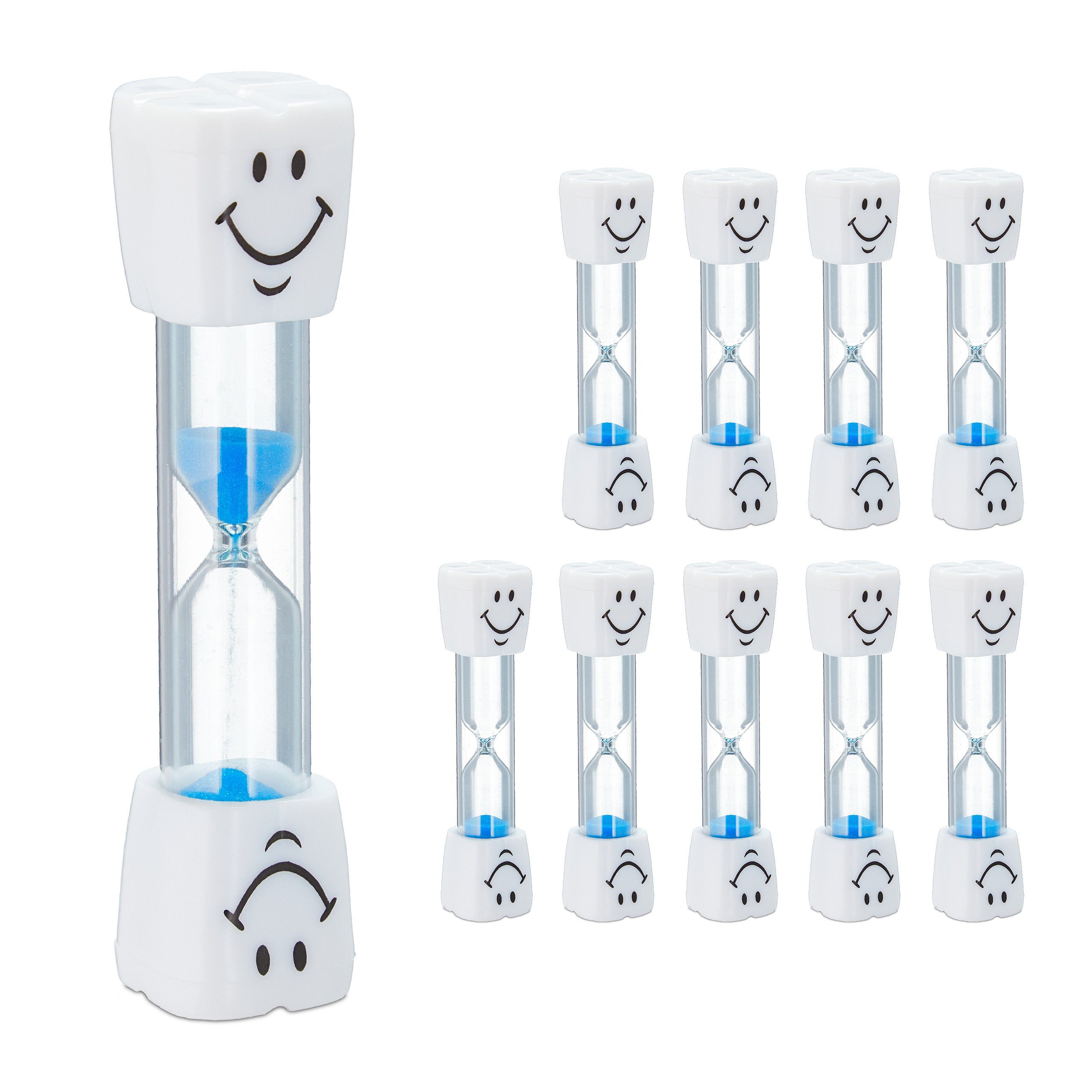 relaxdays Sanduhr Zähneputzen Kinder 10er Set günstig online kaufen