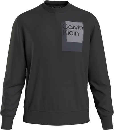 Calvin Klein Big&Tall Sweatshirt BT_OVERLAY BOX LOGO SWEATSHIRT