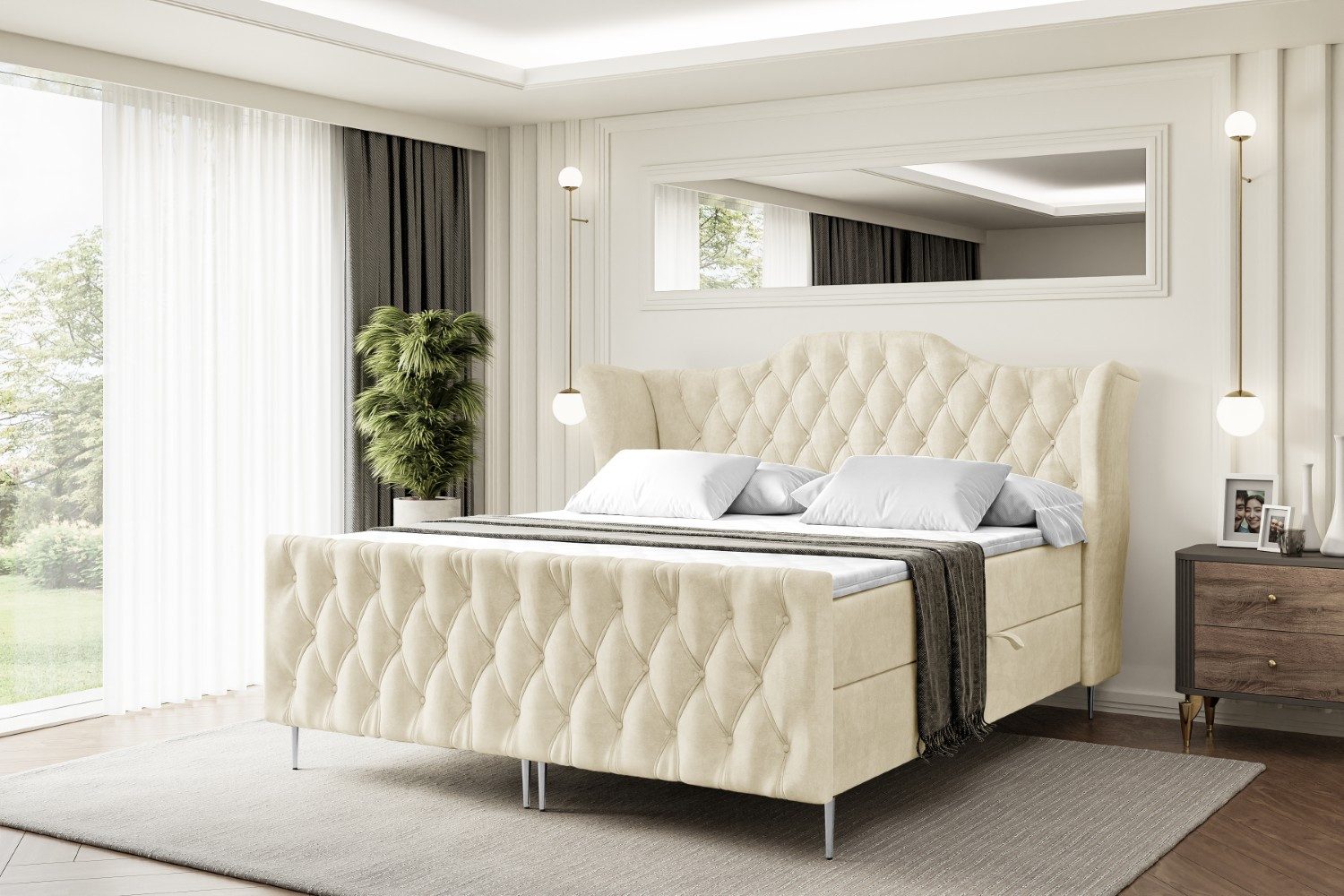 ALTDECOR Boxbett VILA-F-Z (Multipocket-Matratze H4, H3 günstig online kaufen