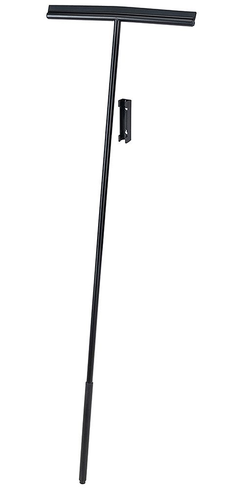 WENKO Wasserabzieher Modell Rosole, Boden- und Fensterwischer mit Wandhalter, Edelstahl, 40 cm Wischbreite