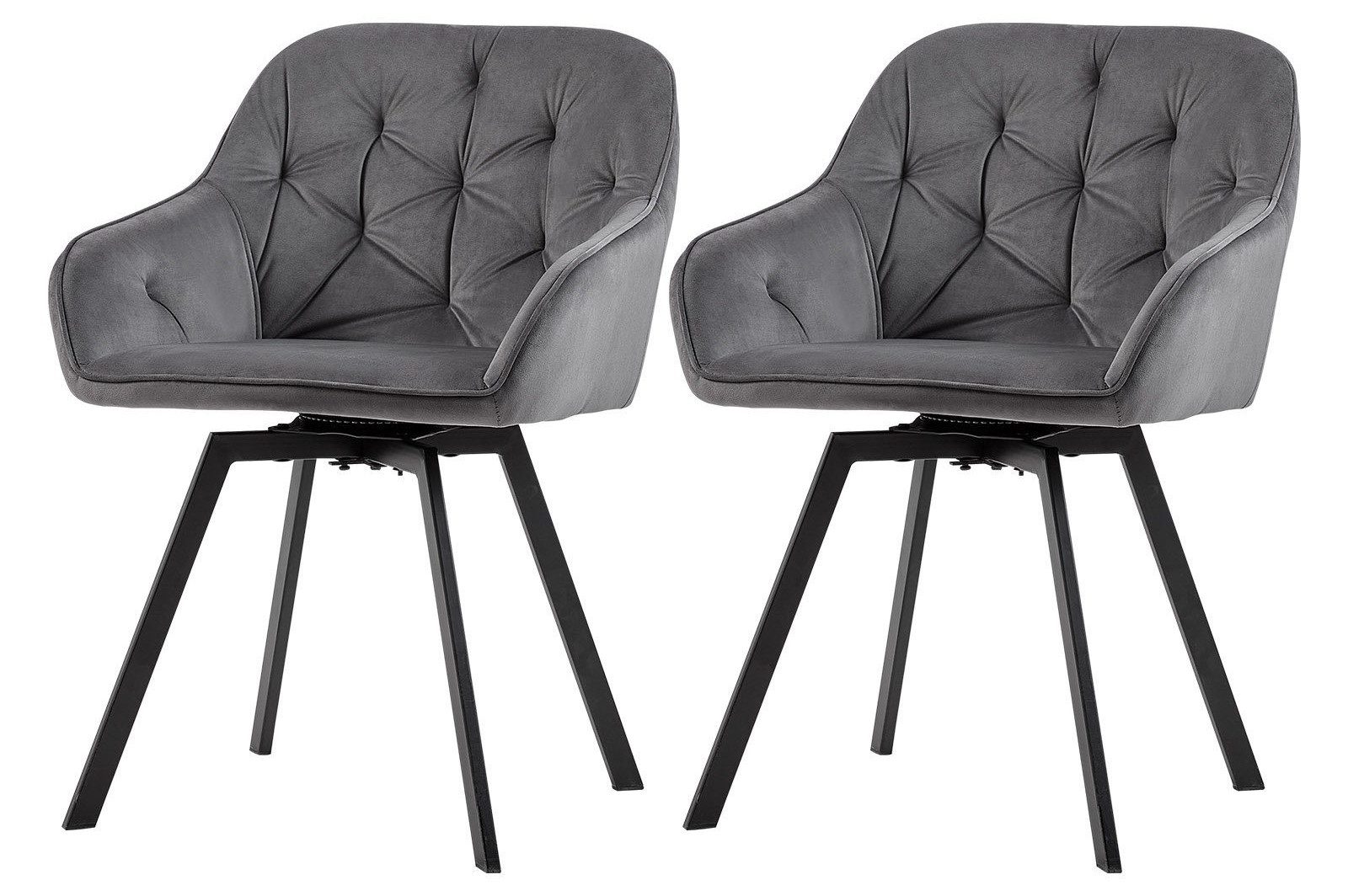 Ofcasa Esszimmerstuhl Drehstuhl (2er Set), Samt günstig online kaufen