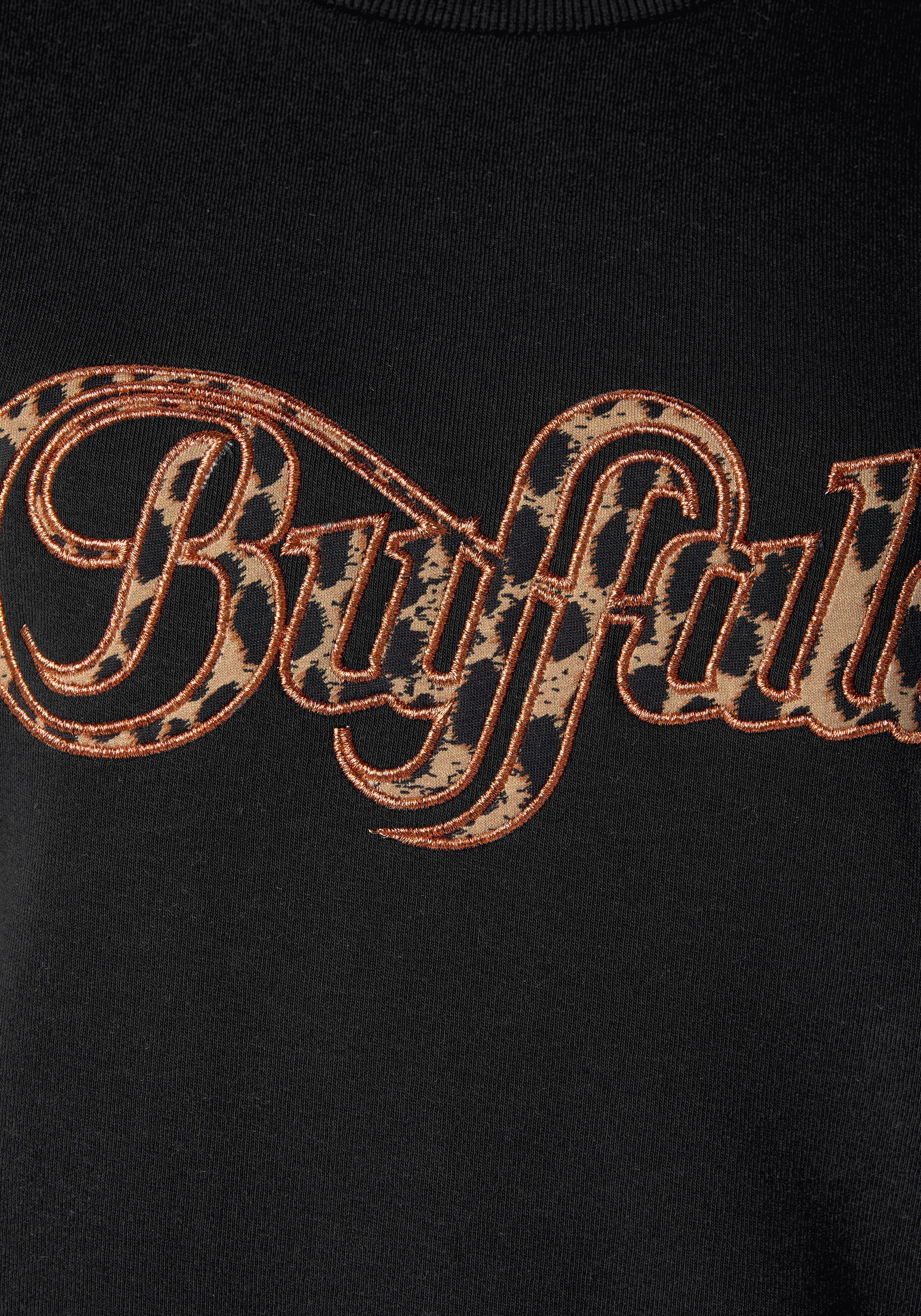 Buffalo Applikation Sweatshirt Loungeanzug im mit Brustbereich, Logo
