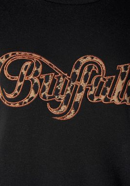 Buffalo Sweatshirt mit Logo Applikation im Brustbereich, Loungeanzug