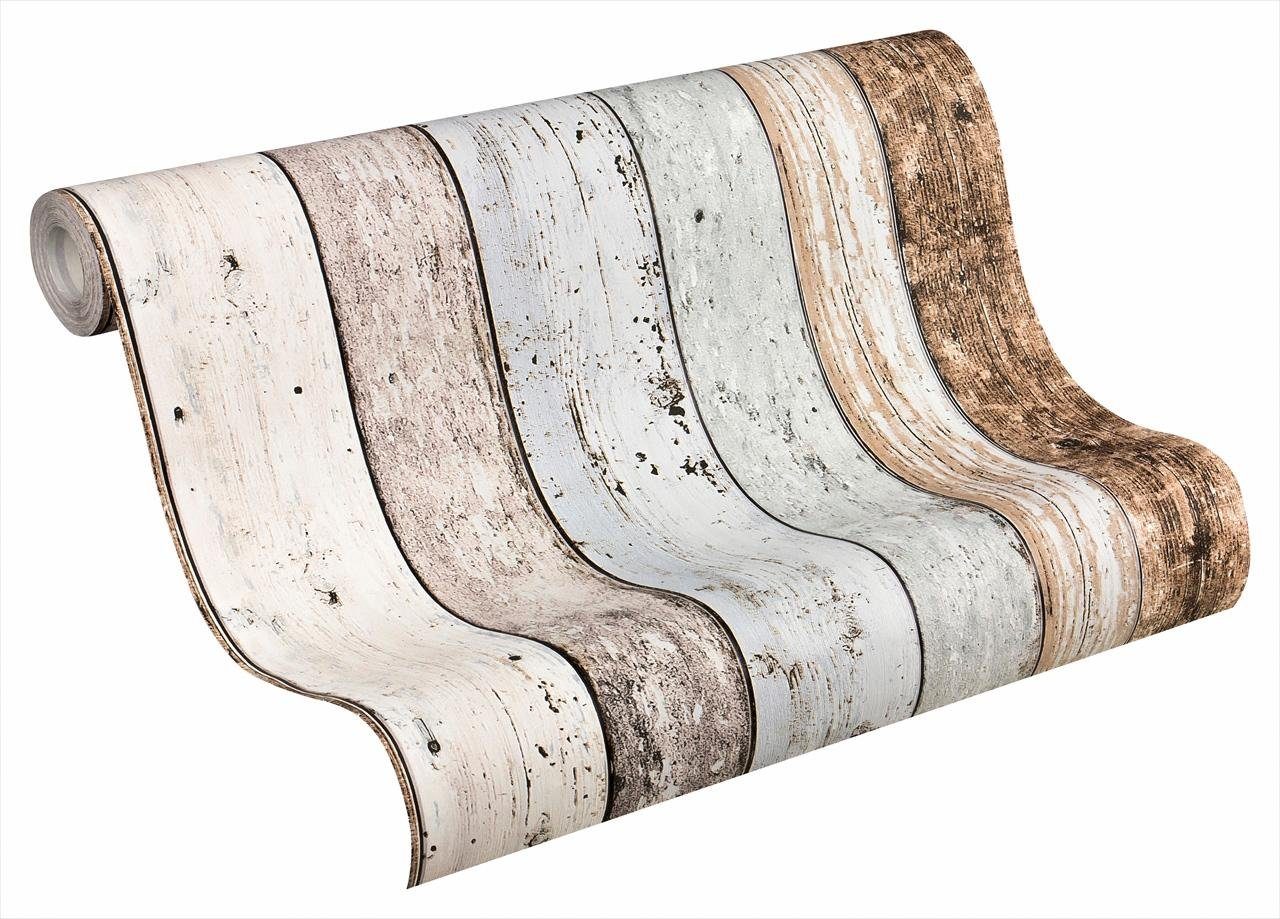 Vliestapete, livingwalls, »holztapete »new england«« online kaufen ...