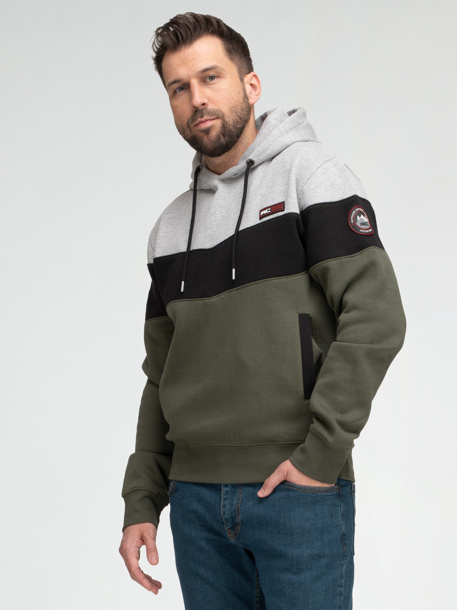 Rock Creek Kapuzenpullover Herren Hoodie Sweatshirt mit Kapuze H-407 – Bild 5 von 5