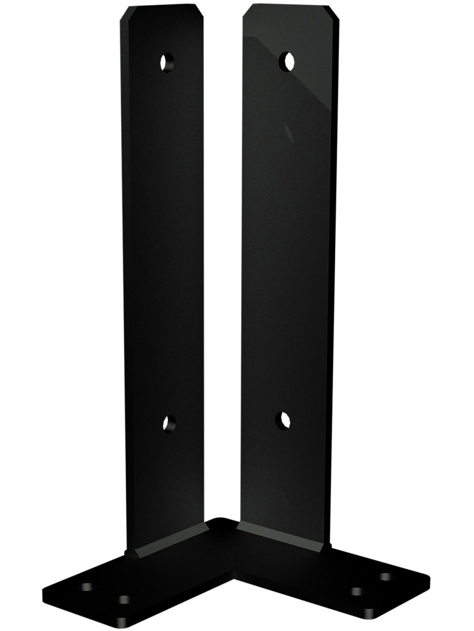 PLUS H-Pfostenanker Plus Eck Pfostenfuss Fundamentsmontage 9x9x30 cm