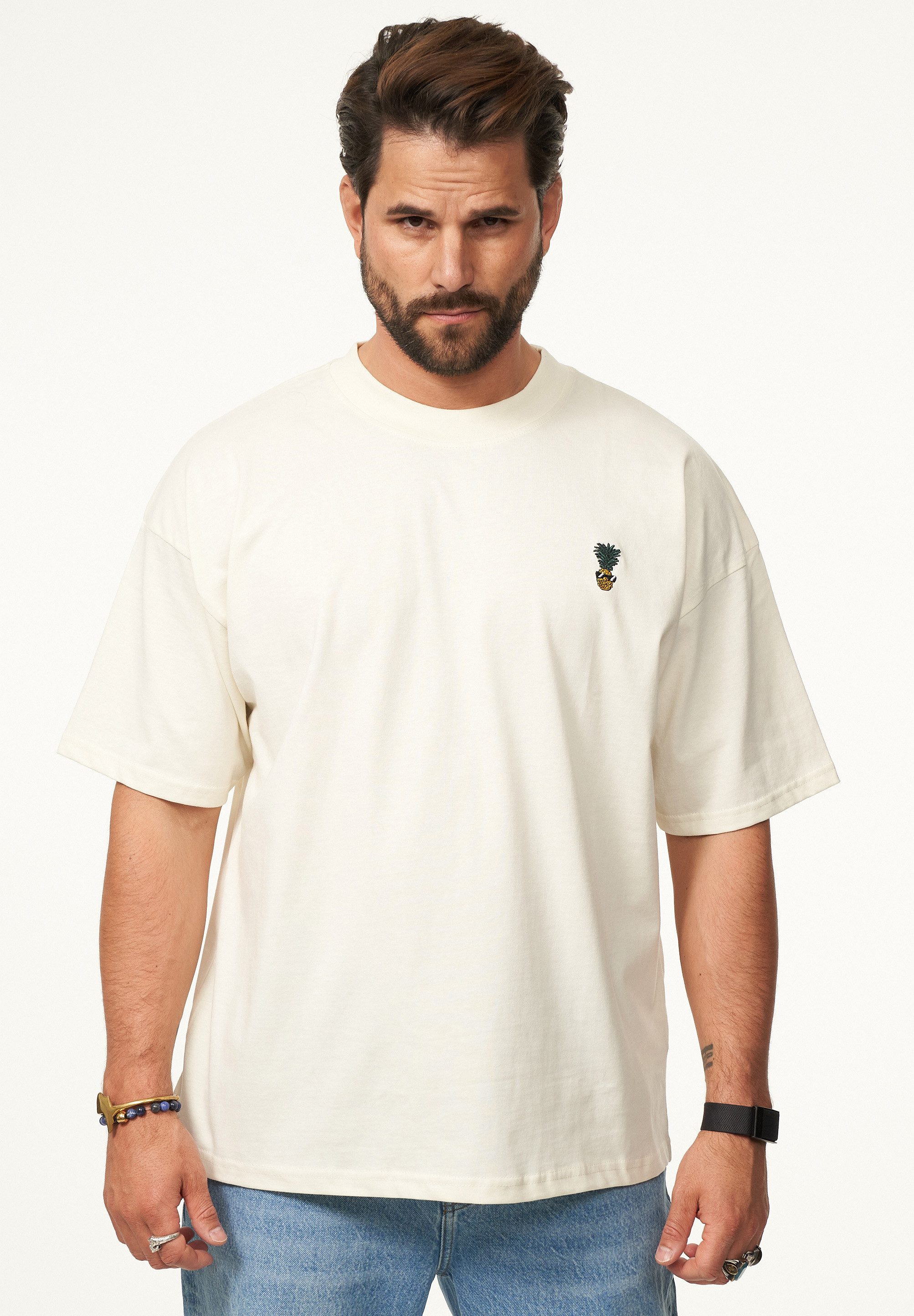 SOULSTAR T-Shirt mit Stickerei Herren Oversize-Fit günstig online kaufen