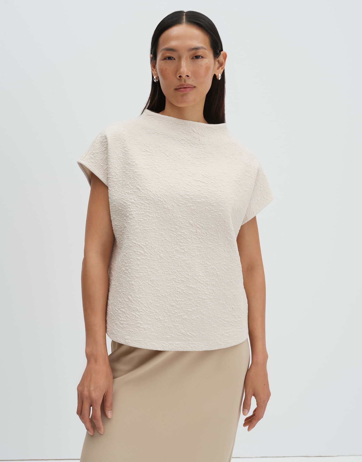 someday Sweatshirt Uriva mit Funnel Neck Funnel Neck, formstabil für gepflegte Casual-Looks