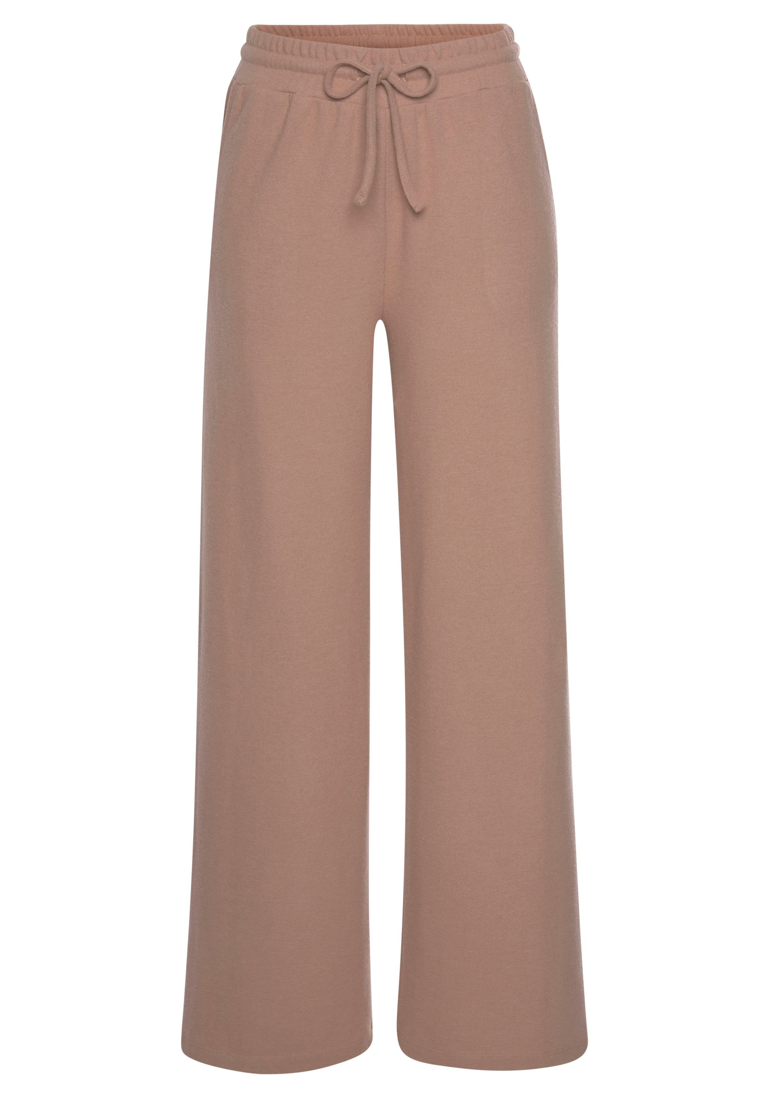 LASCANA Loungehose, mit weitem Bein, Loungewear günstig online kaufen