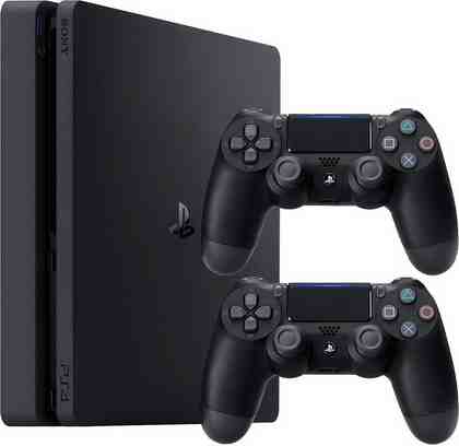 PlayStation 4 (PS4) Slim 500GB + 2. Wireless Controller