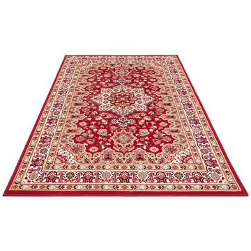 Teppich Orientalischer Kurzflor Teppich Parun Täbriz Rot, NOURISTAN, rechteckig, Höhe: 9 mm