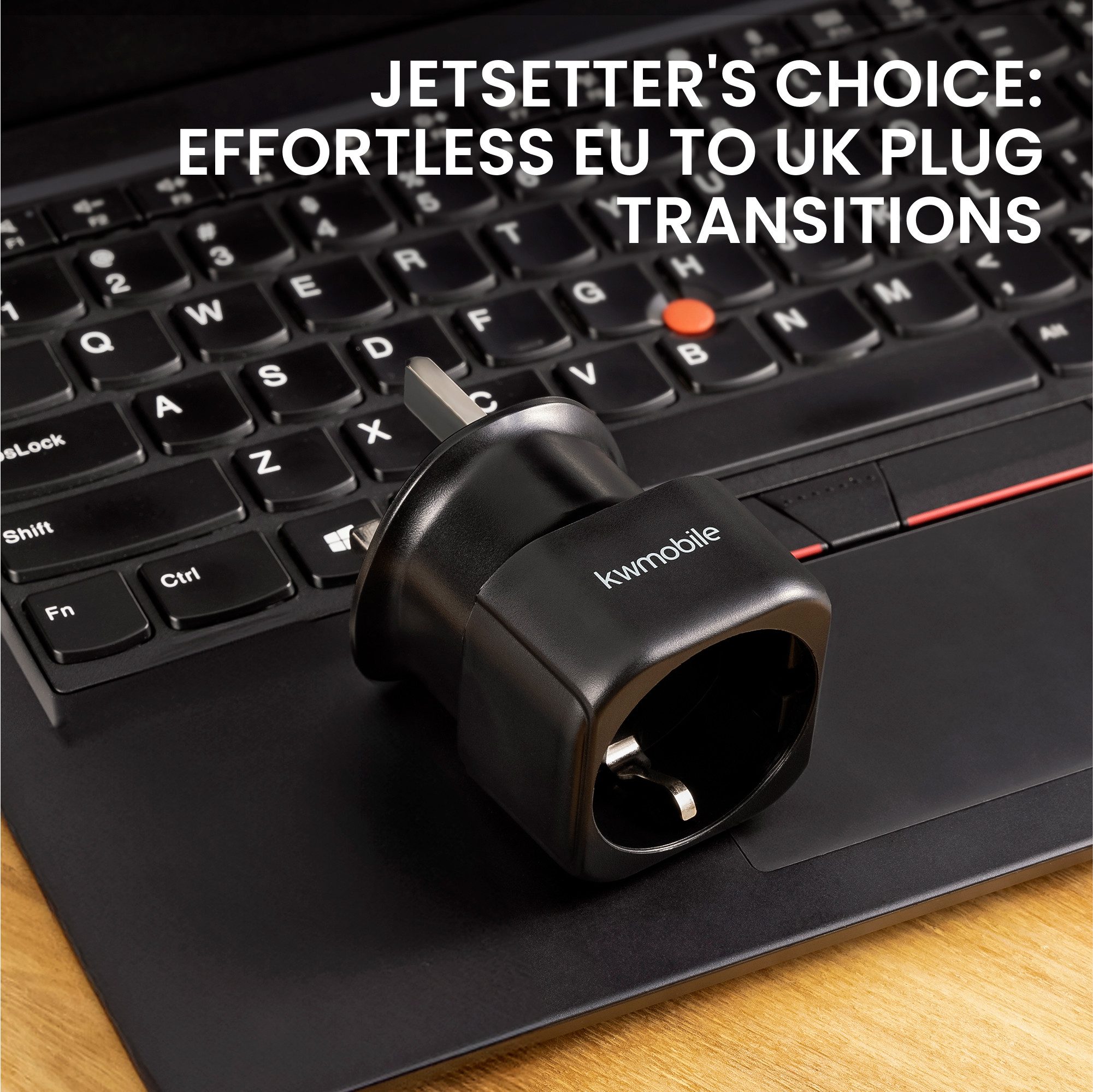 kwmobile Reiseadapter UK - Stromadapter für England - Schuko Stecker Adapter, 7.70 cm