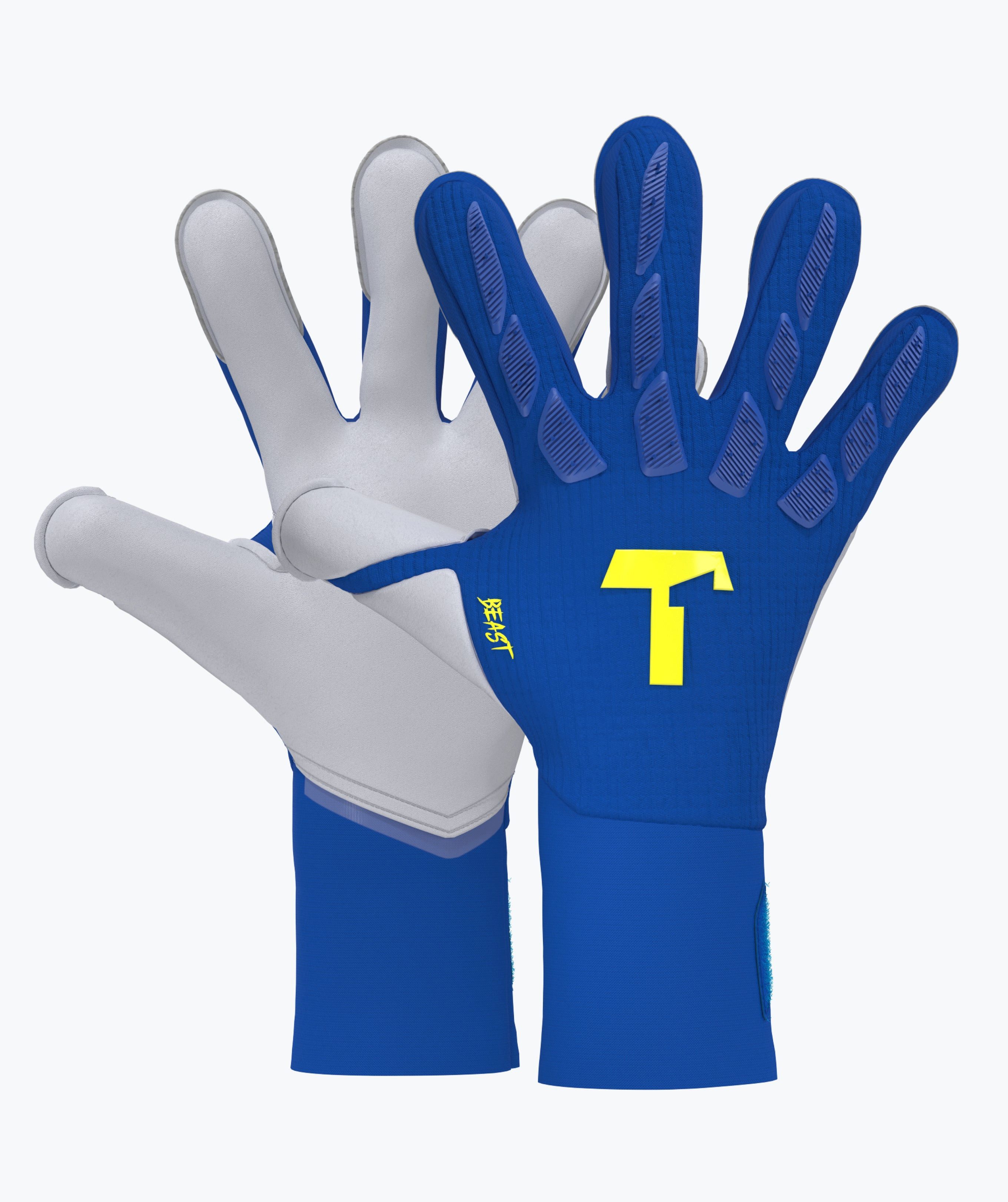 T1TAN Torwarthandschuhe Erwachsene Beast 4.0 Frost Blue, Größe 6-11